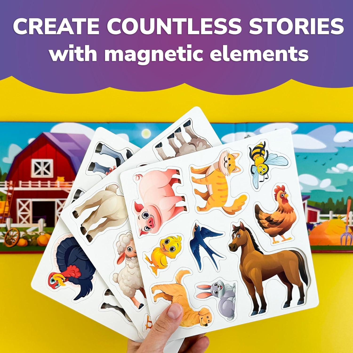 Puzzle Magnético de Viaje QUOKKA Granja - 20 Piezas para Niños