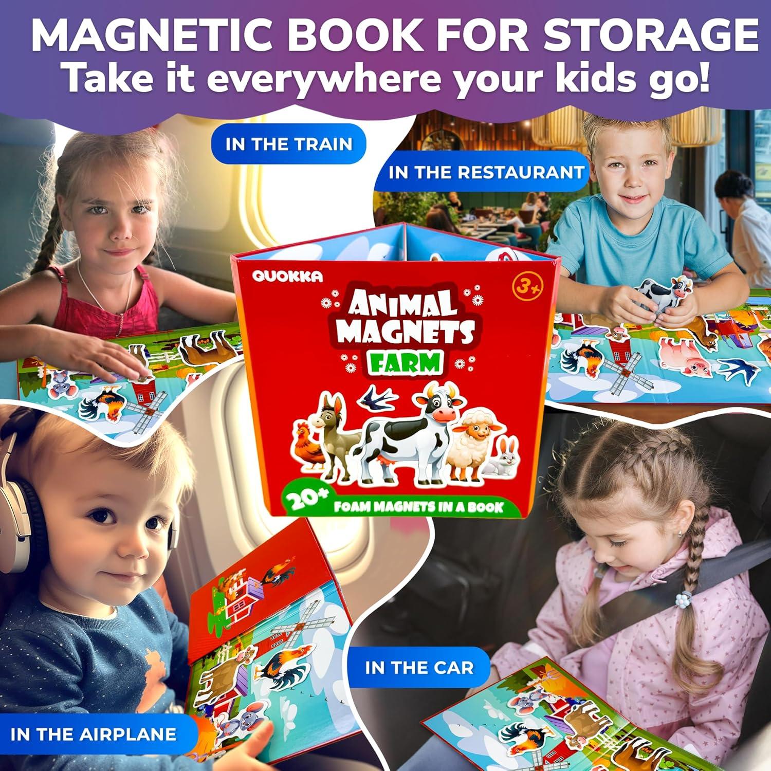 Puzzle Magnético de Viaje QUOKKA Granja - 20 Piezas para Niños