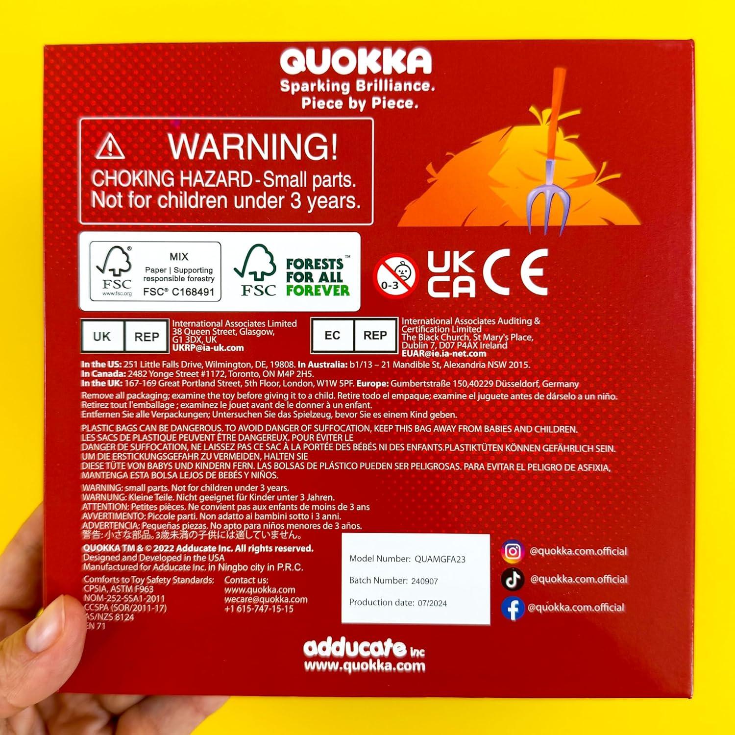 Puzzle Magnético de Viaje QUOKKA Granja - 20 Piezas para Niños