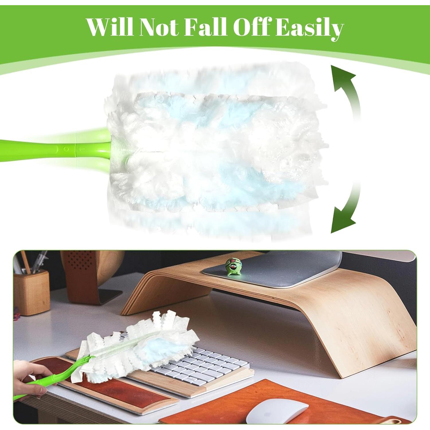 Paquete de 3 Mangos de Repuesto LYASILGC para Plumero Verde