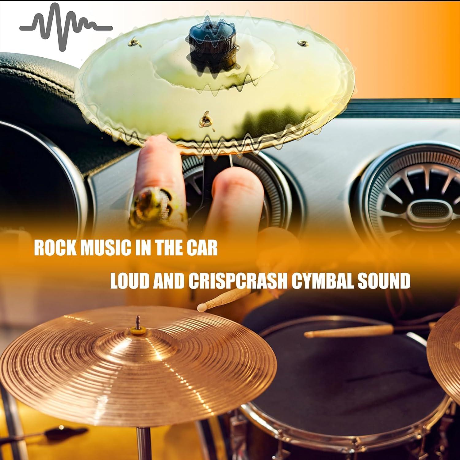 Cymbal de coche ZERIKWON - Accesorio de entretenimiento plata