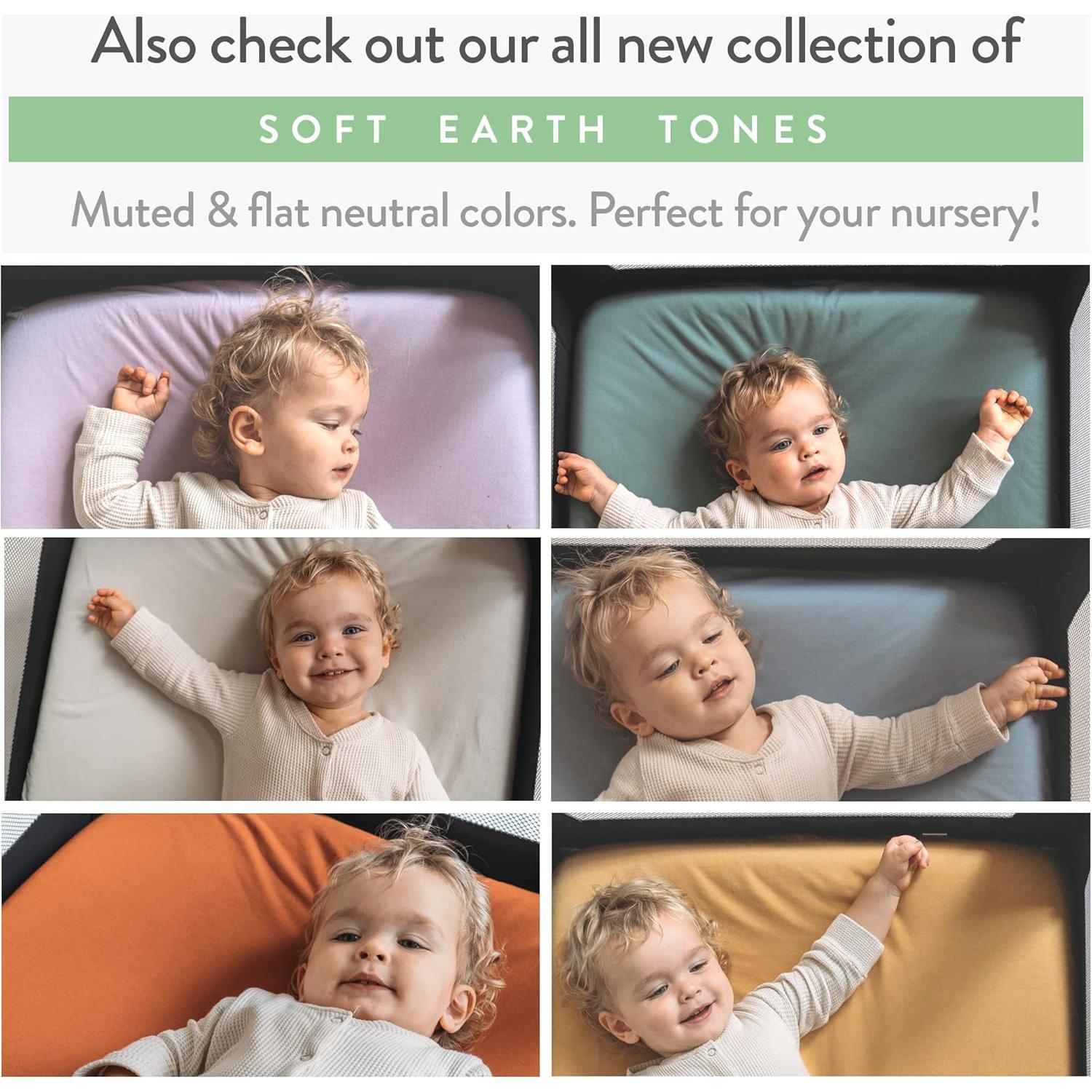 Sábanas Ajustadas para Cuna 4moms Breeze Plus - 100% Algodón