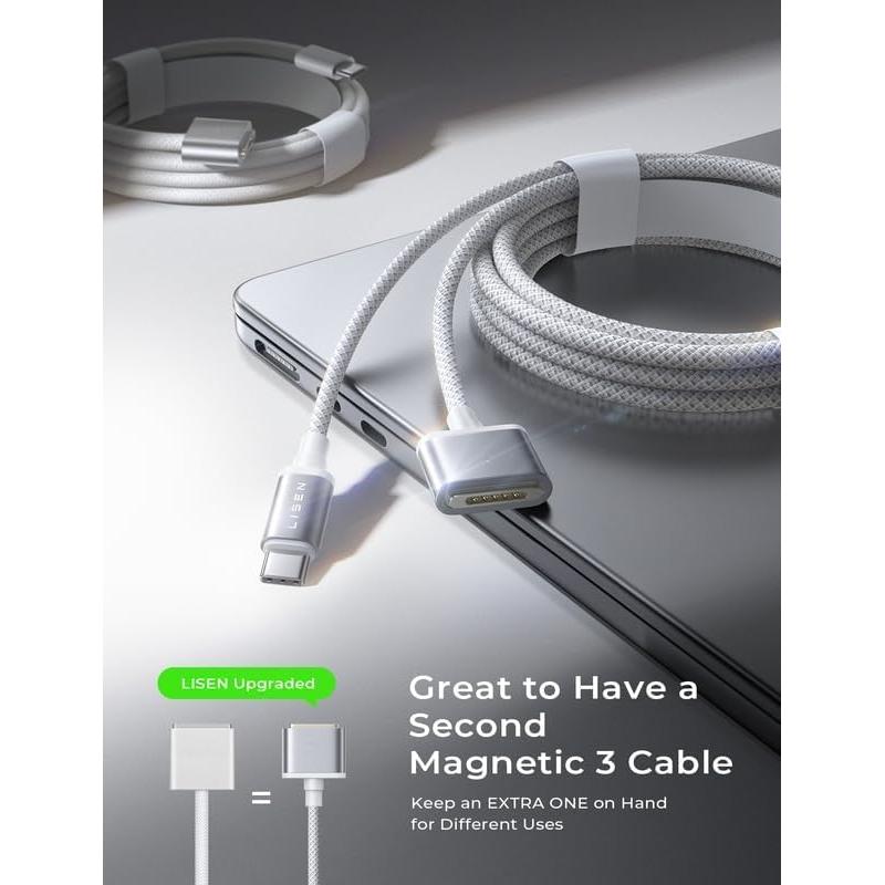Cable Magnético USB-C 140W LISEN 2.01m para MacBook