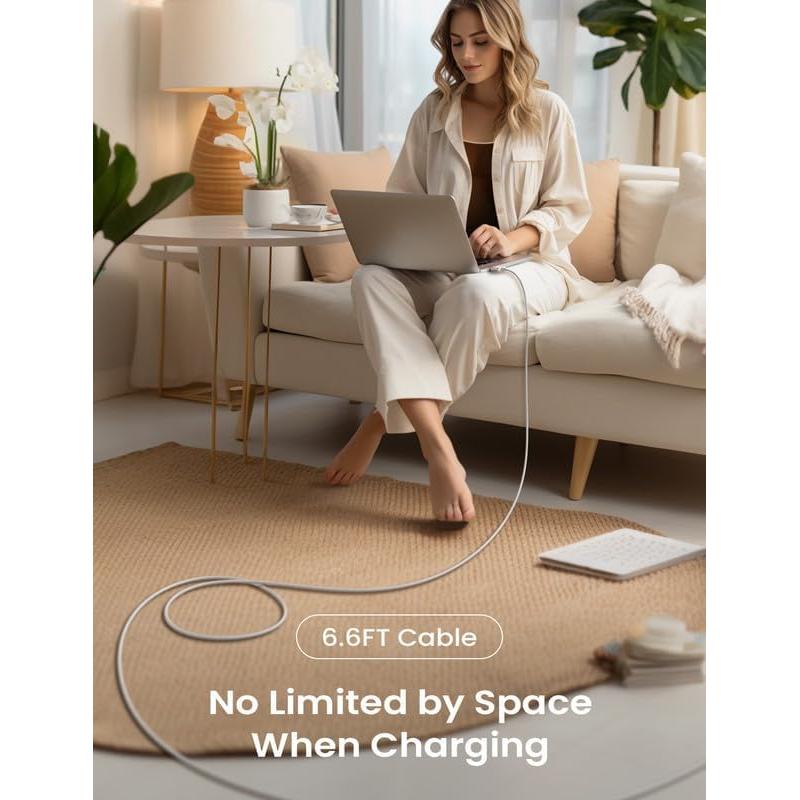 Cable Magnético USB-C 140W LISEN 2.01m para MacBook