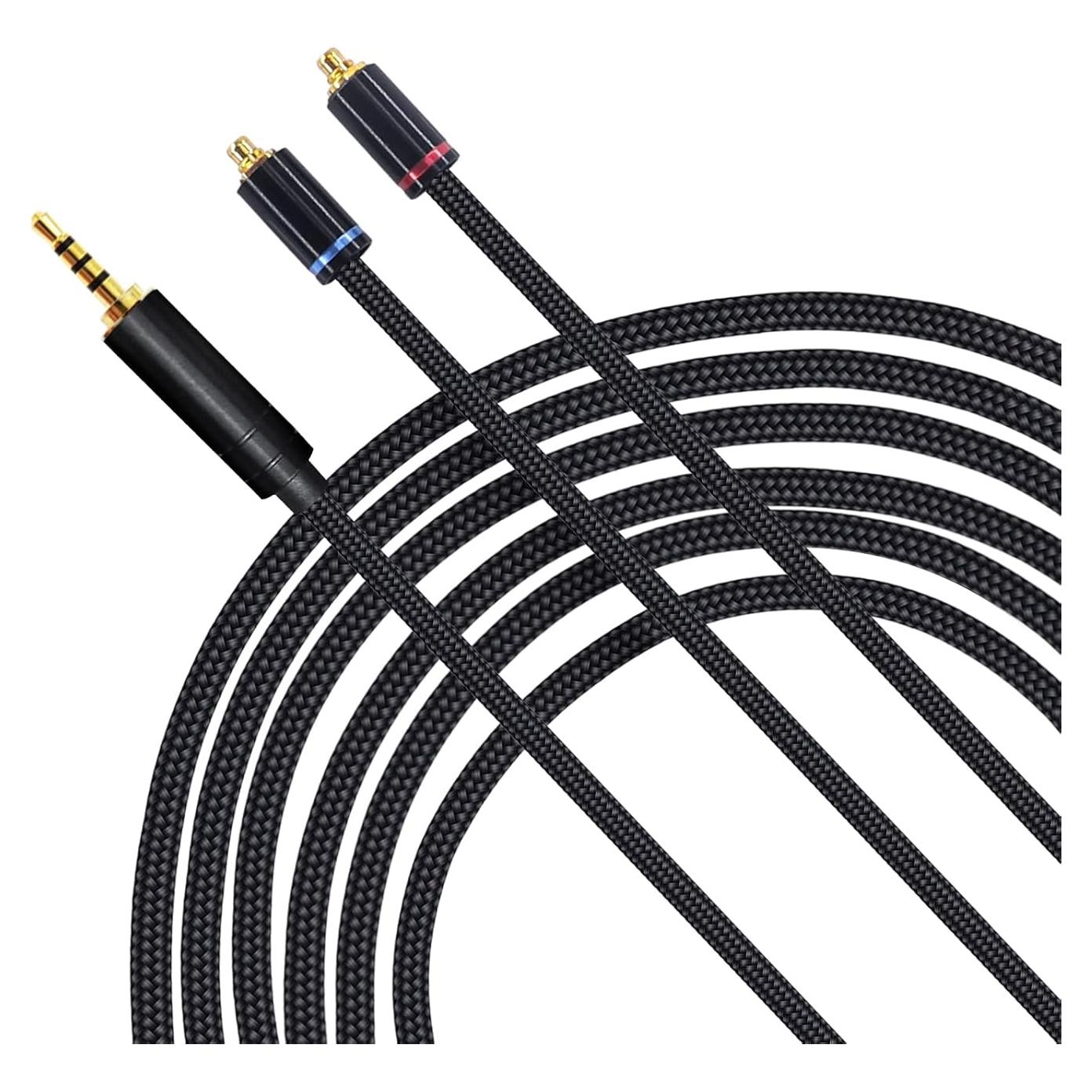 Cable de actualización 2.5mm MMCX dorado OKCSC para auriculares