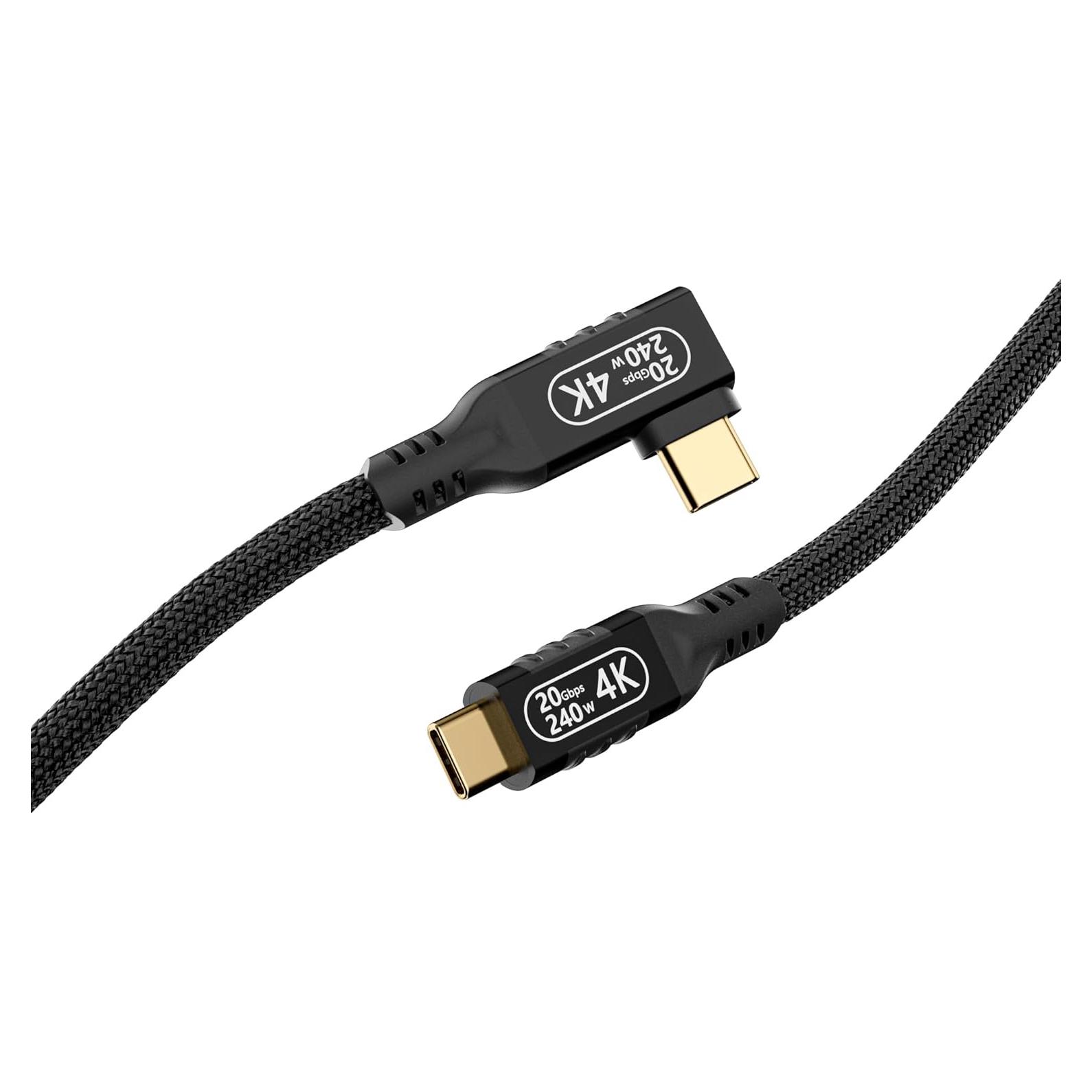 Cable USB-C a USB-C 0.5m BAWIOFIAU 20Gbps 240W 4K
