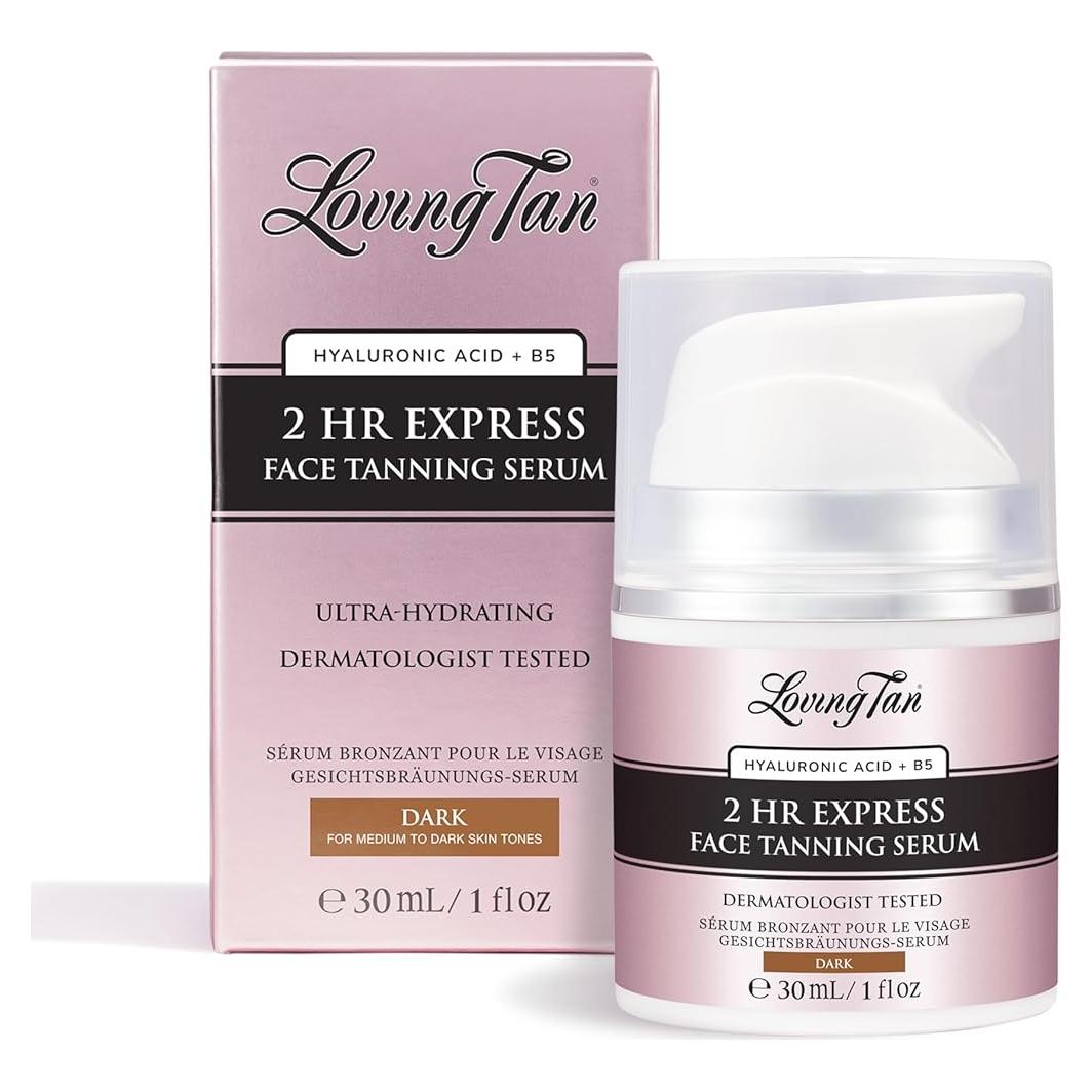 Suero Bronceador Facial Loving Tan 29.57 ml Oscuro Hidratante