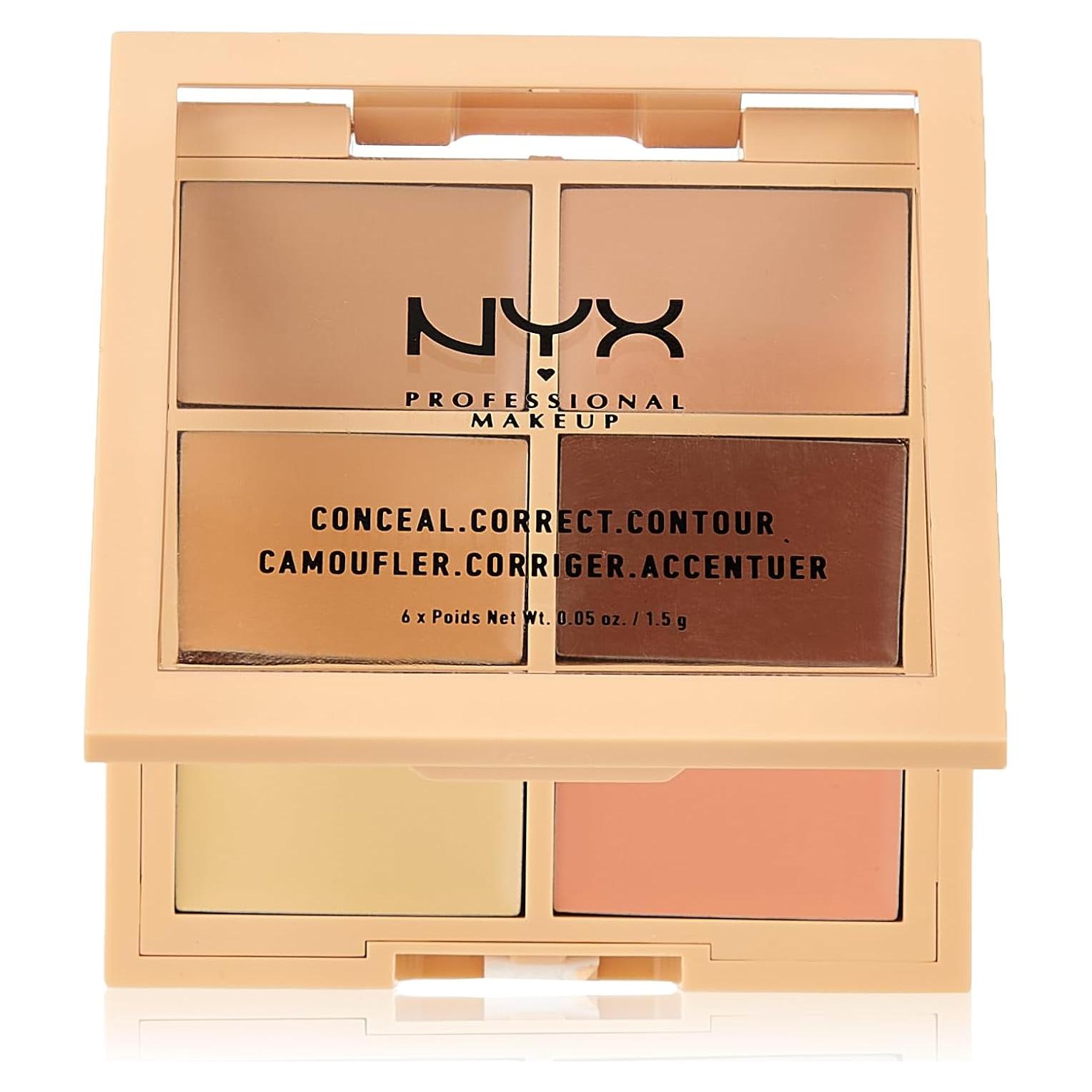 Paleta de Corrección y Contorno NYX - 6 Tonos Claro