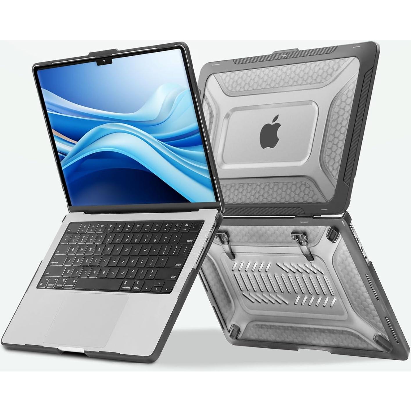 Funda Dura Mosiso para MacBook Pro 14" 2025-2021, Negro