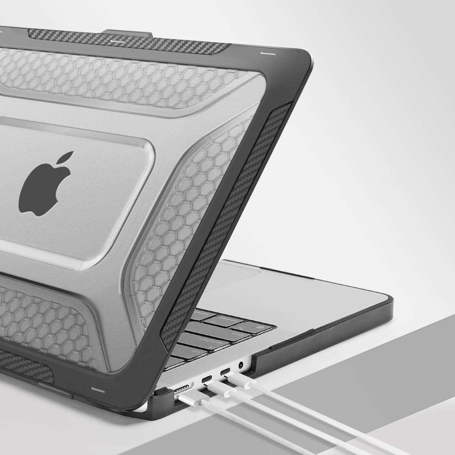 Funda Dura Mosiso para MacBook Pro 14" 2025-2021, Negro