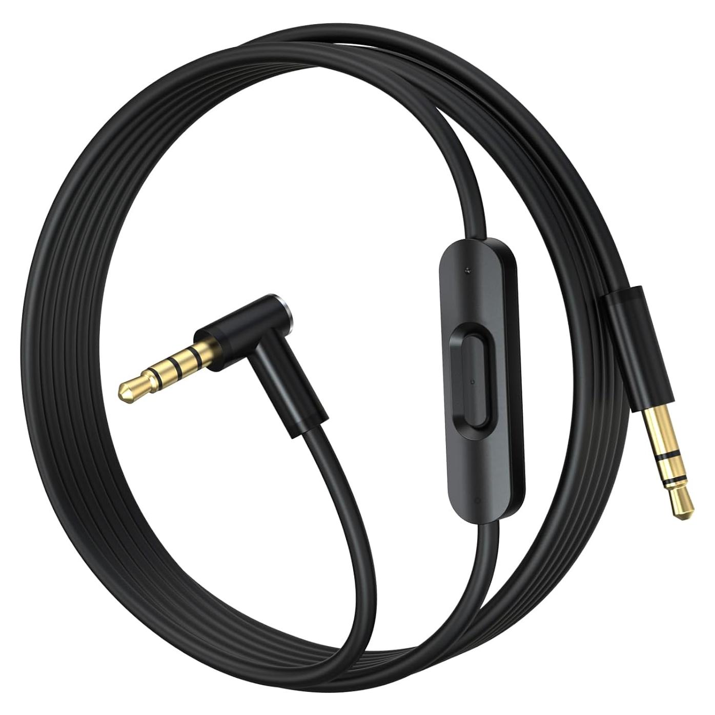 Cable de audio de reemplazo Hizsoaor 1.4m con micrófono y control