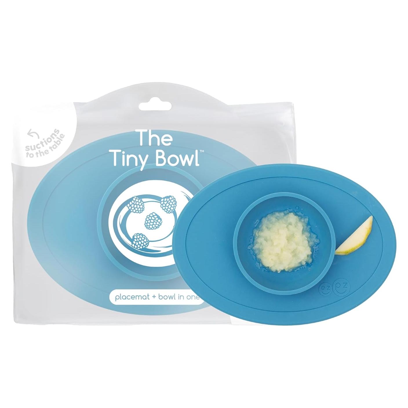 Tazón Pequeño ezpz Azul - 100% Silicona para Bebés - 22.8 cm