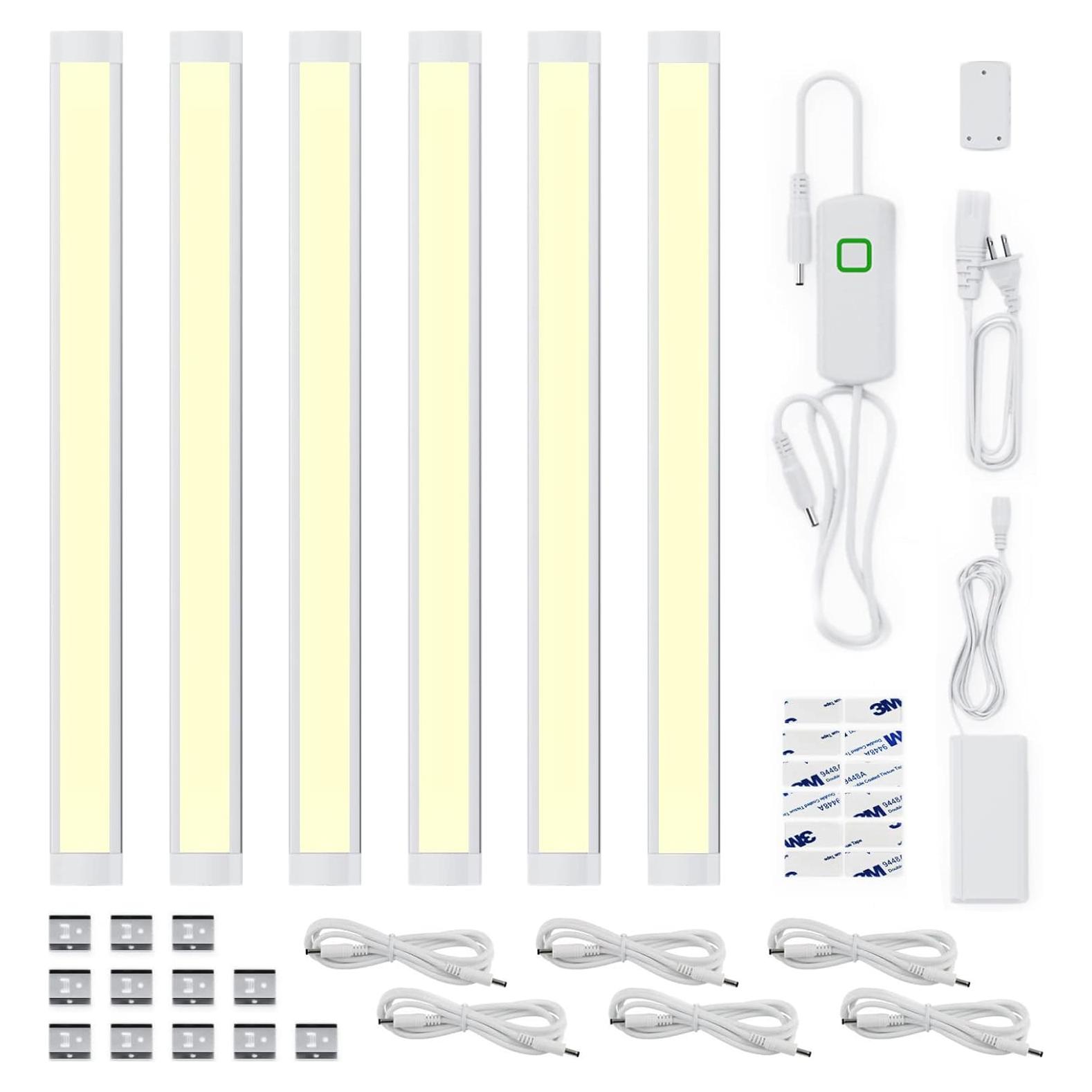 ILUMINACIÓN LED MYPLUS Kit 6 Barras 30cm Luz Cálida 1260lm