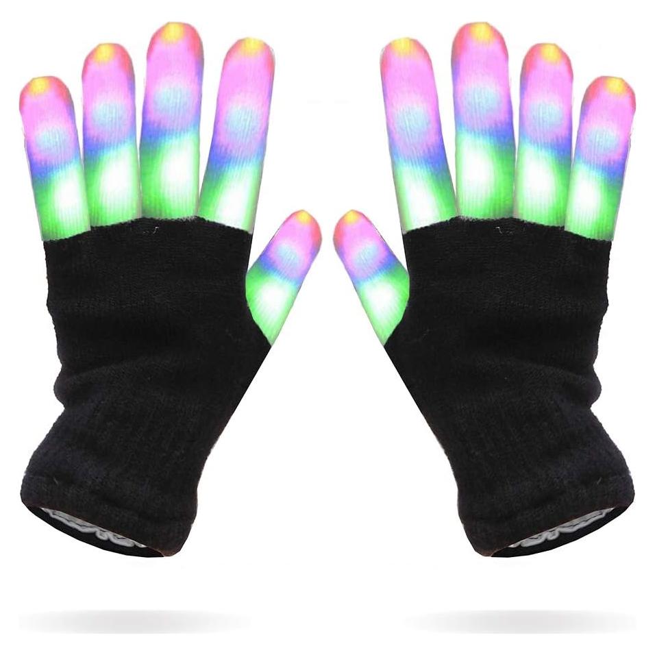 Guantes LED Coloridos Luwint para Adultos y Niños - 6 Modos