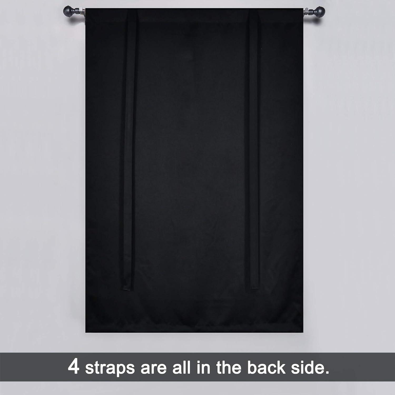 Cortina Térmica Aislante DONREN 86x114 cm Negra Ajustable