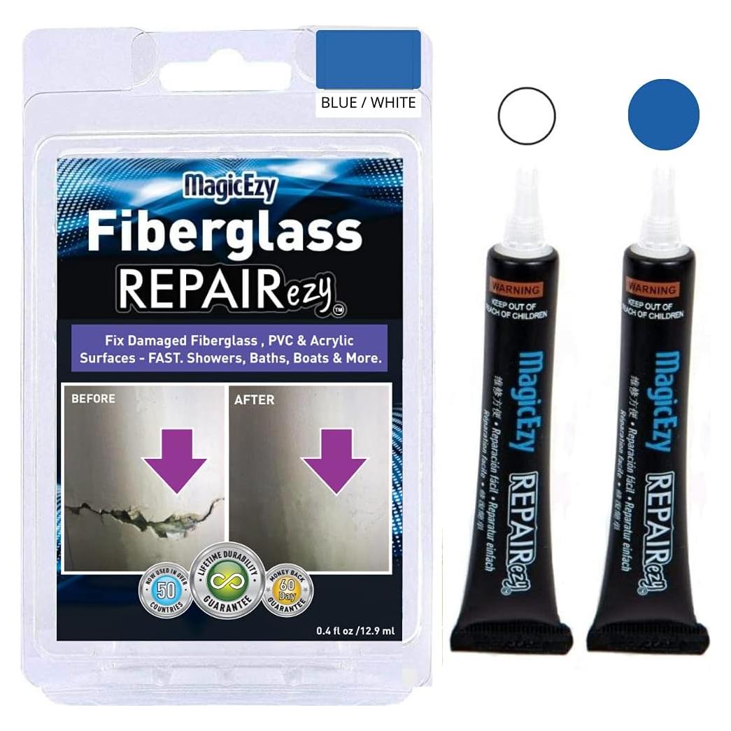 Kit de Reparación de Fibra de Vidrio MagicEzy - Azul y Blanco