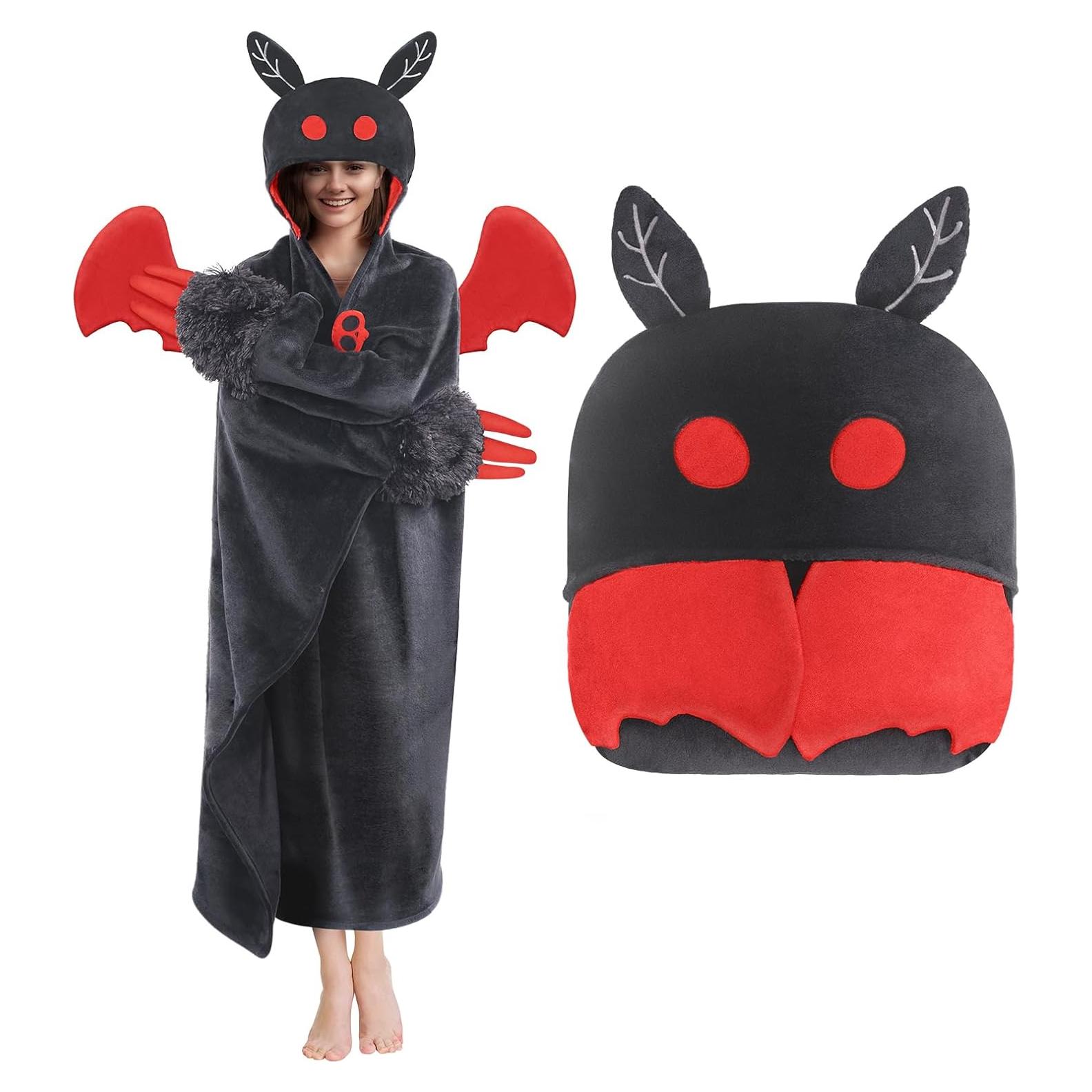 Manta con Capucha Mothman Mewaii para Adultos 157.5x132 cm