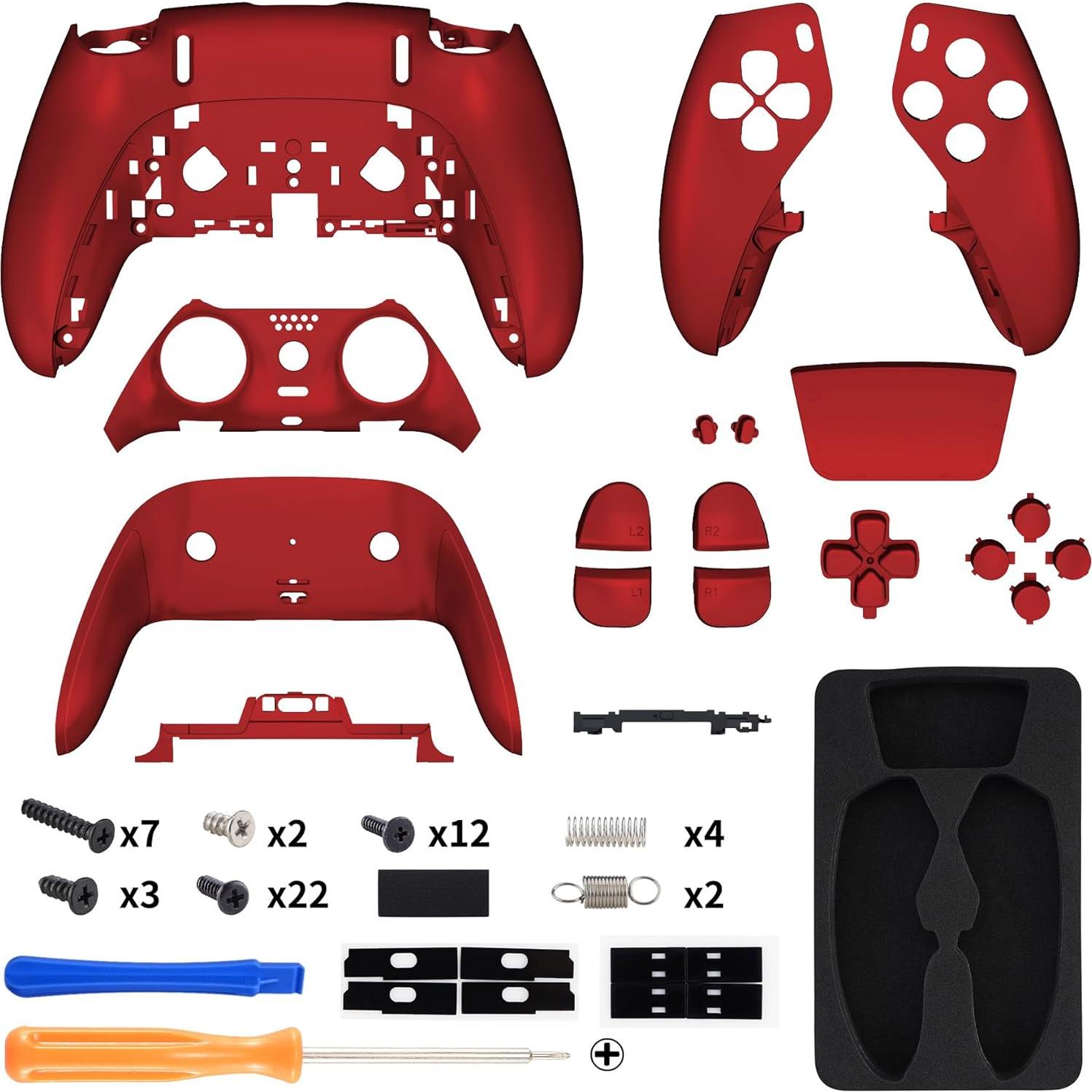 eXtremeRate Carcasa Completa Rojo Escarlata para PS5 Edge