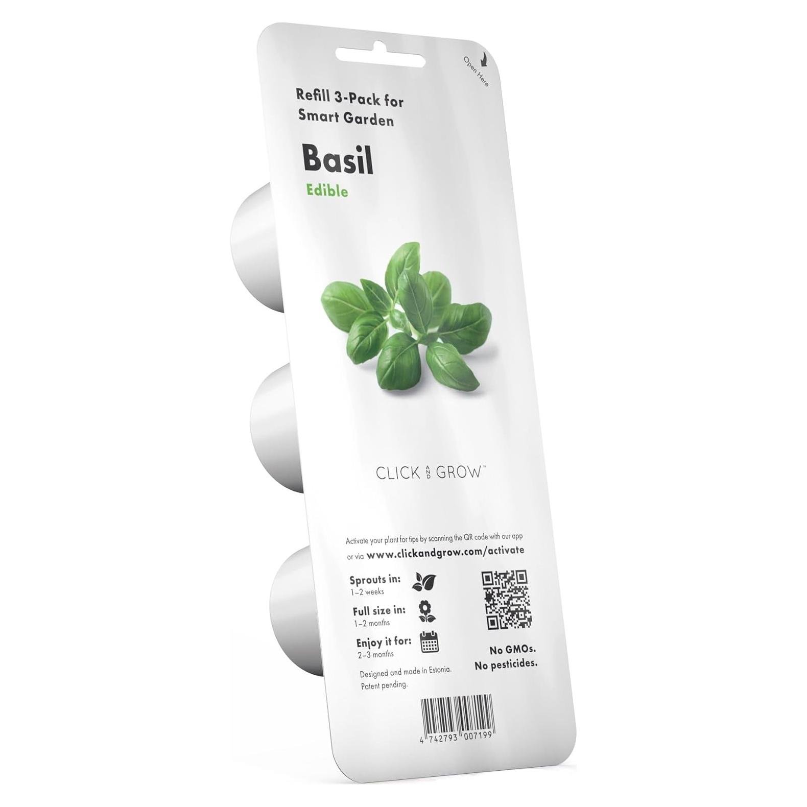 Pods de Albahaca Click and Grow 3-Pack - Jardín Inteligente