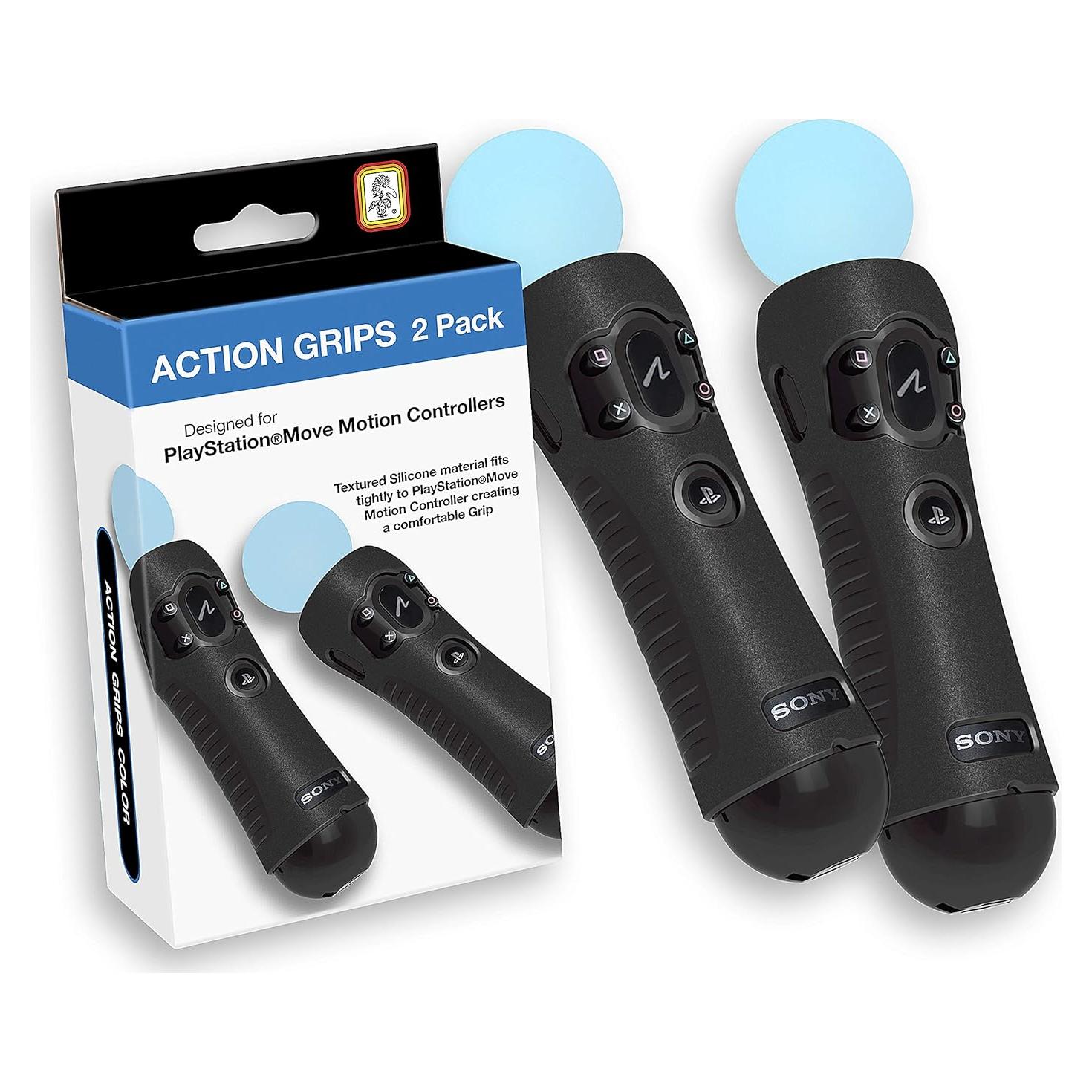 Agarre de Silicona Texturizada RDS para PS Move - Negro