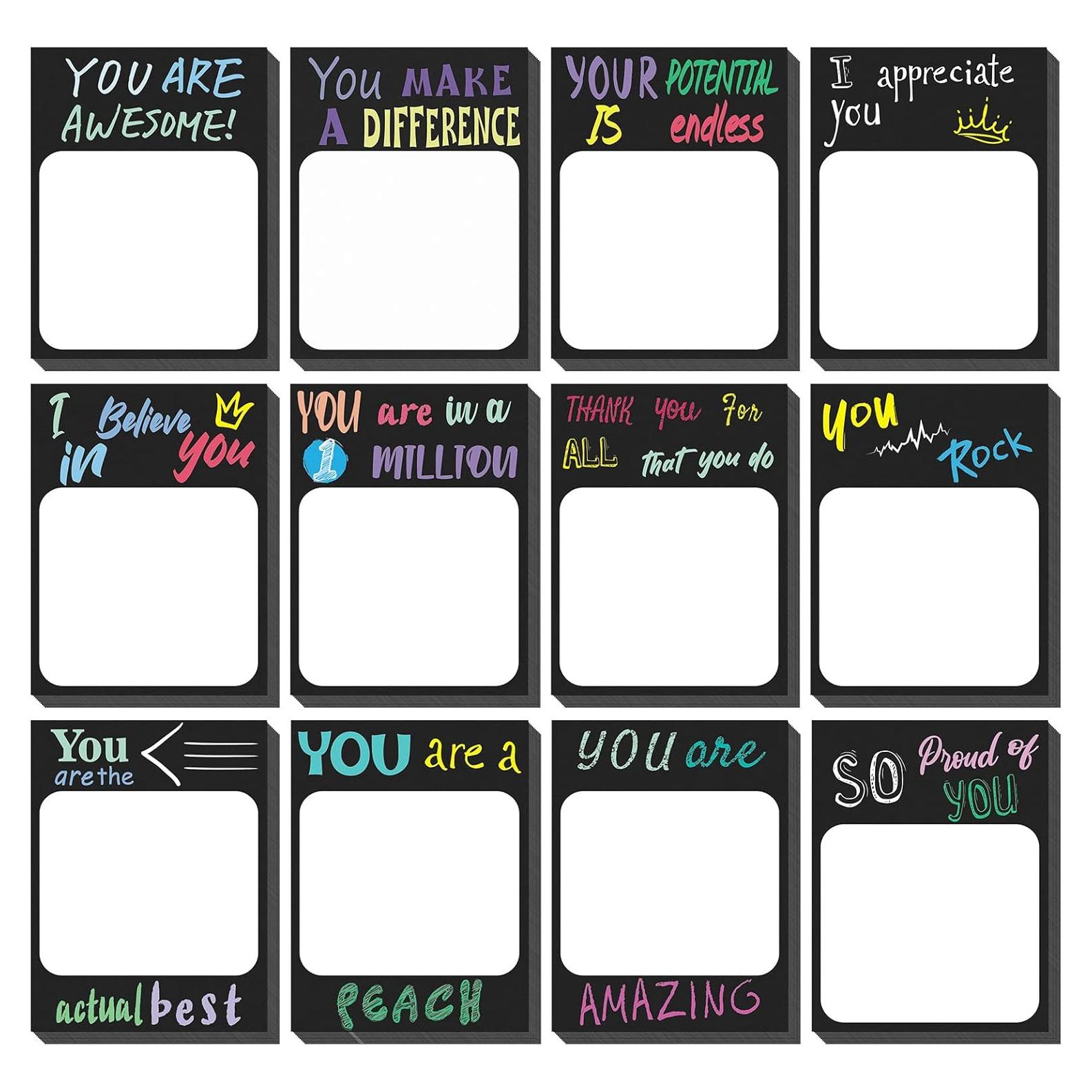 Notas Adhesivas Motivacionales Spakon 12 Pcs 7.6x10 cm