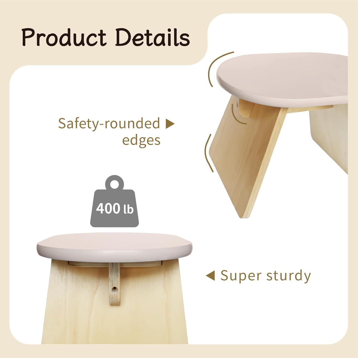 Escalera de Paso de Madera de Pino Seicasaya Beige 27.5 cm