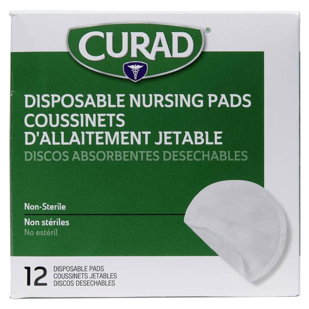 Almohadillas desechables para lactancia Curad, 12 unidades