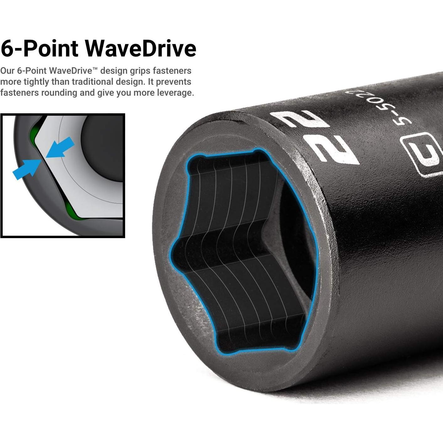 Juego de Enchufes de Impacto 3/8" Capri Tools 36 Piezas SAE