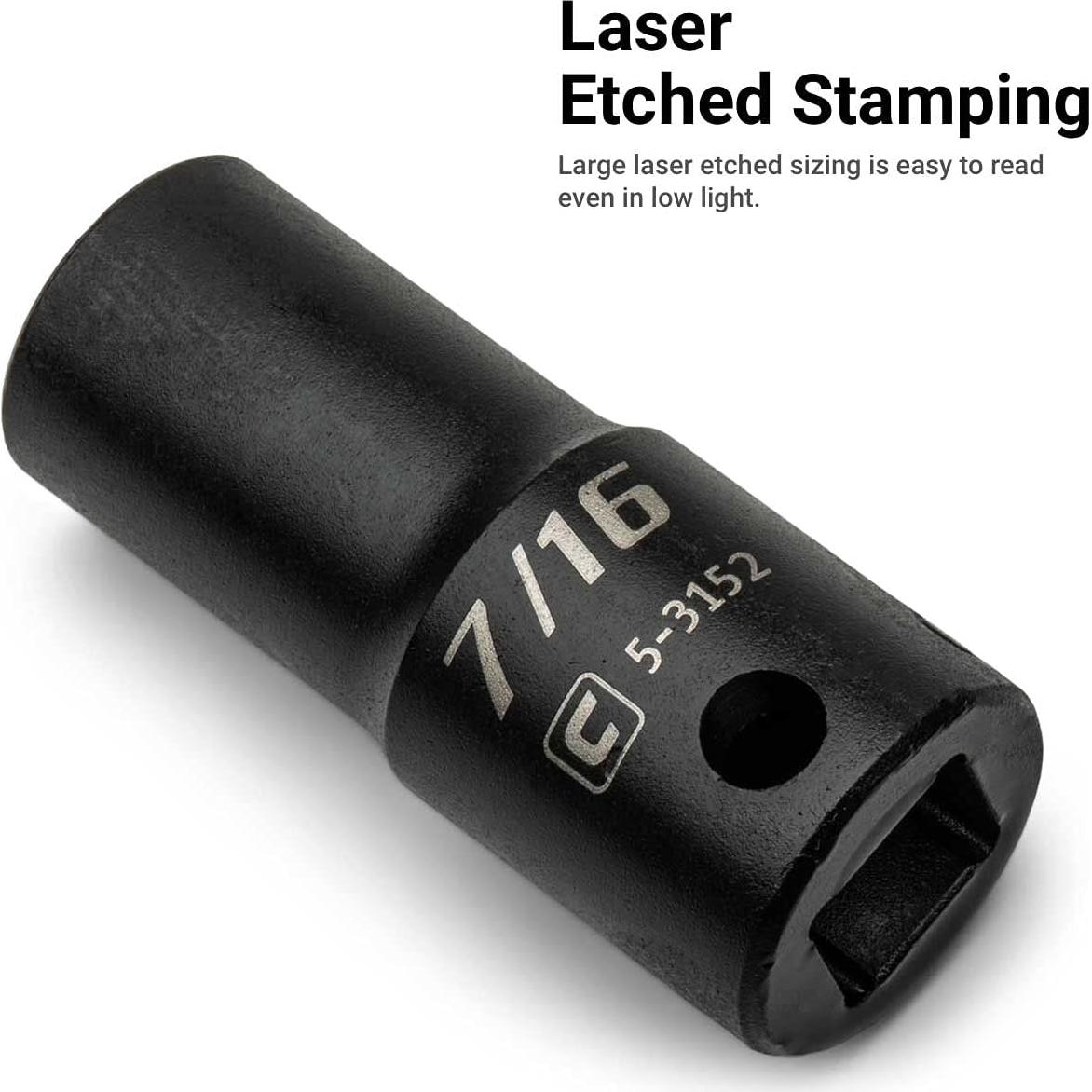 Juego de Enchufes de Impacto 3/8" Capri Tools 36 Piezas SAE