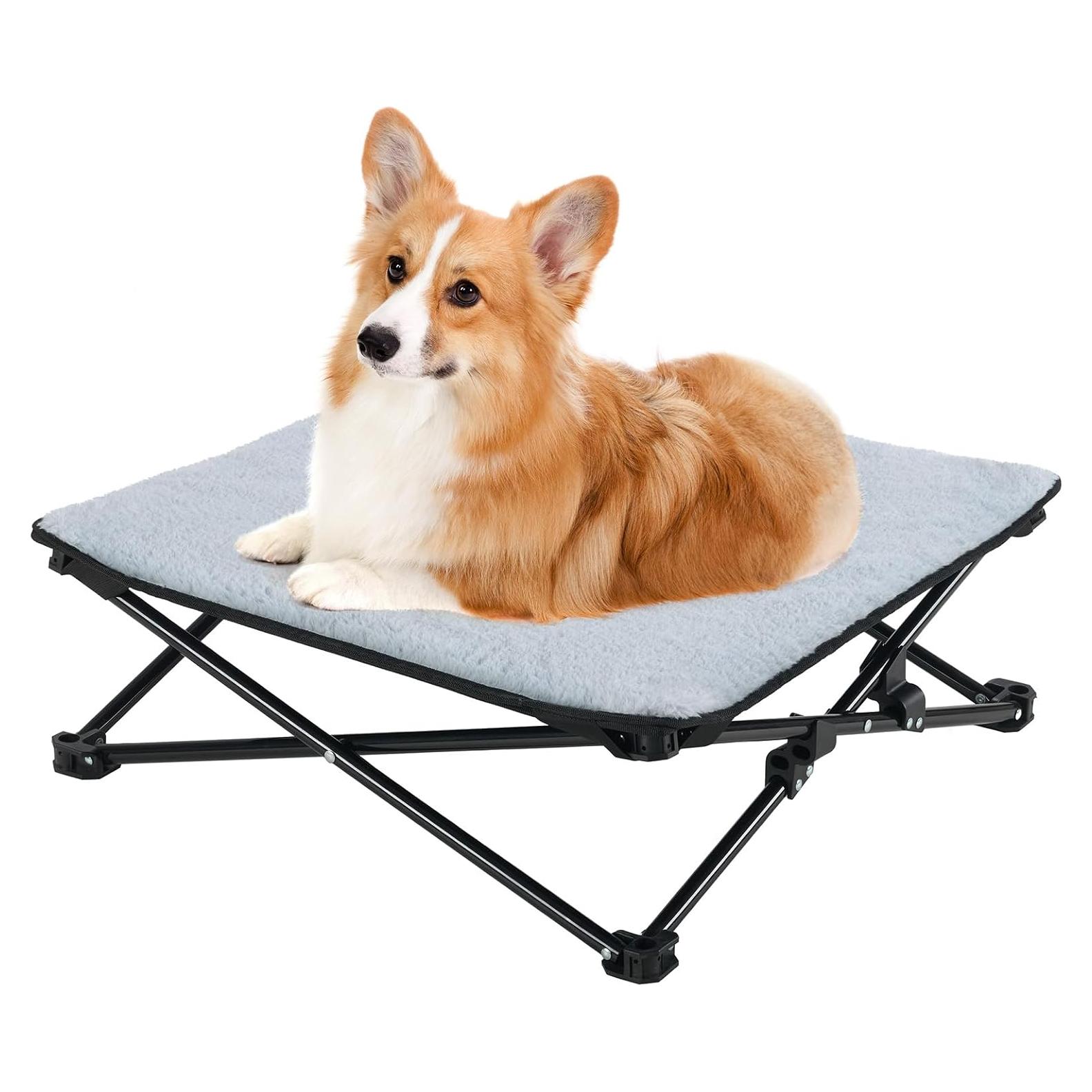 Cama Elevada para Perros Veehoo 73.7x73.7cm Plegable 2 en 1