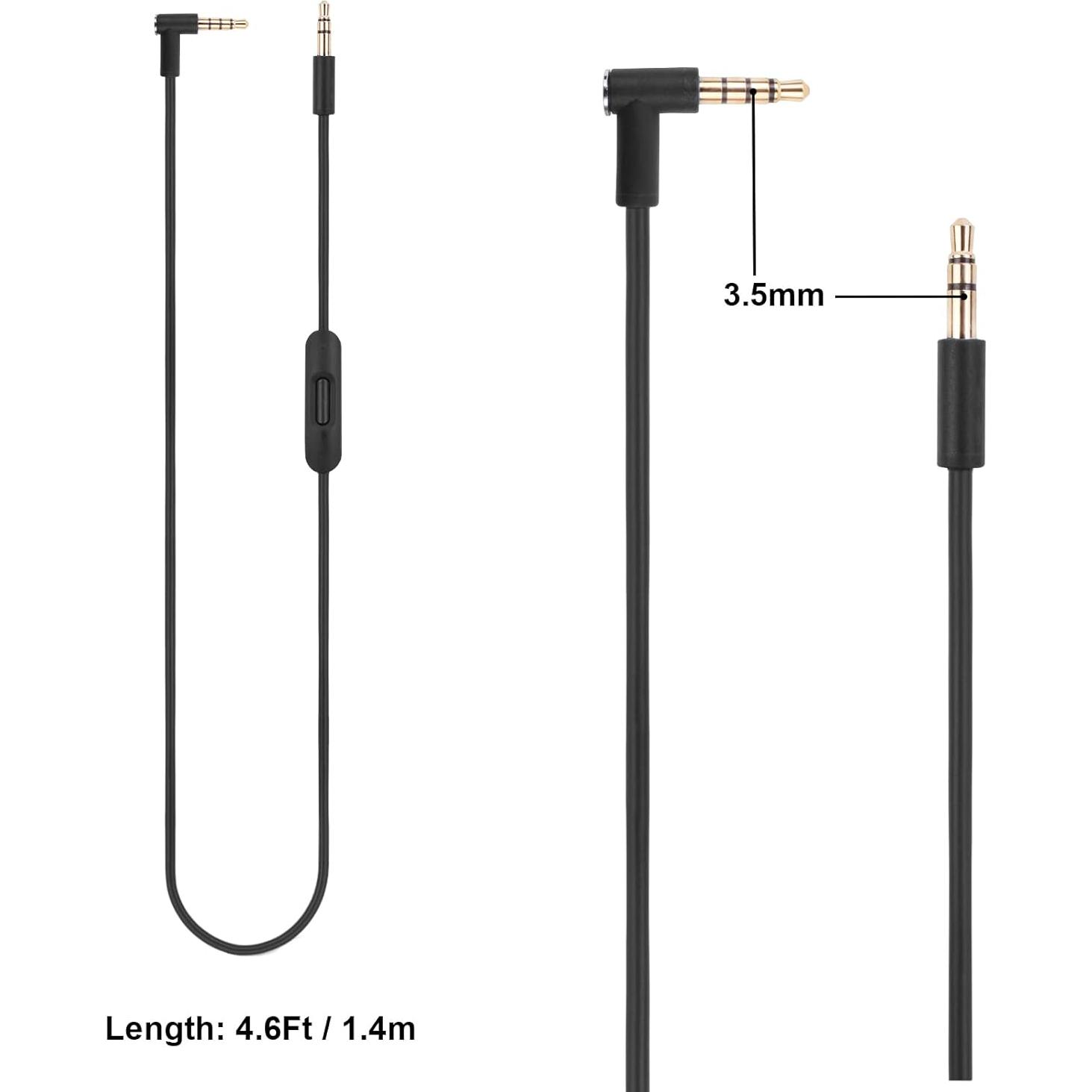 Cable de audio de reemplazo Beats Solo 3 con micrófono 1.4m