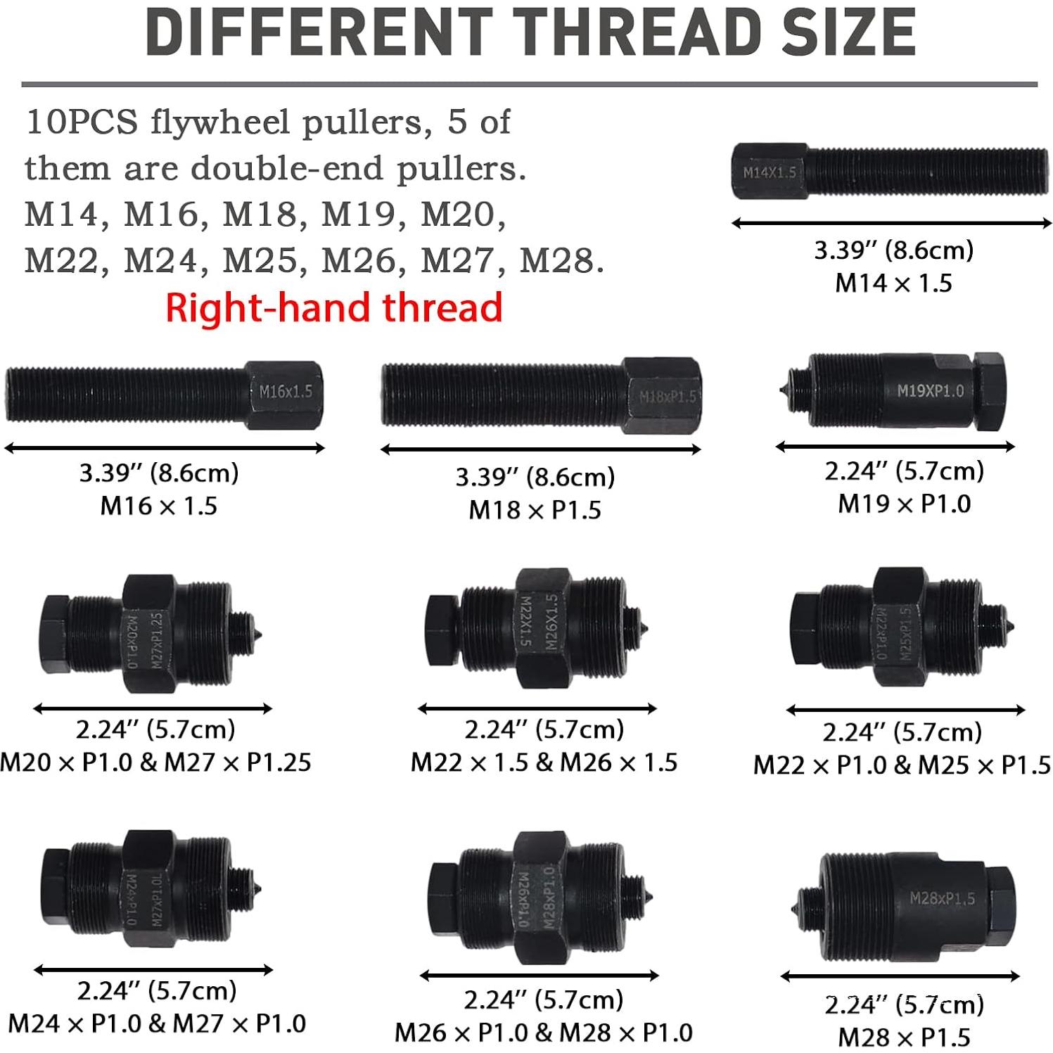 Kit Extractor de Volante WISPAUSU M-001 10 Piezas 1.65kg