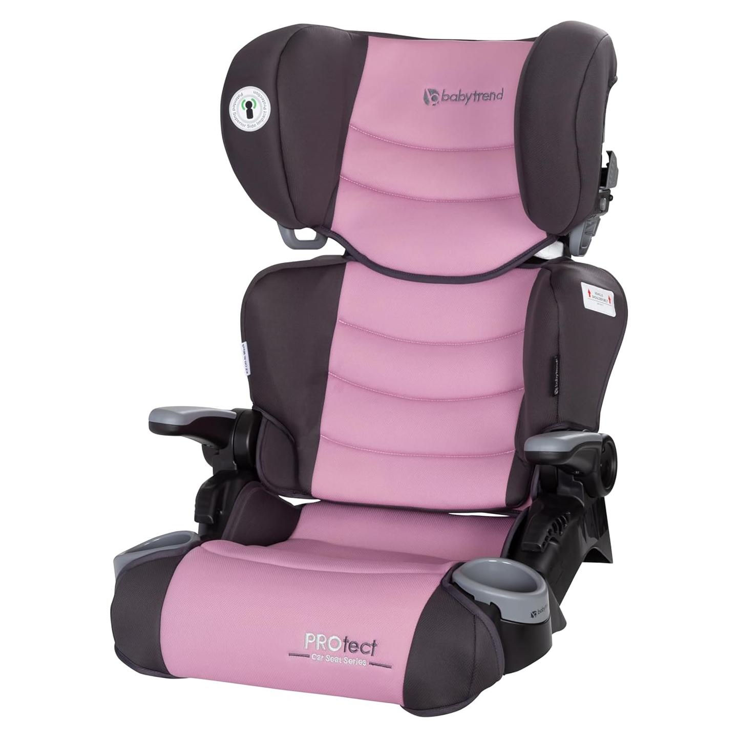 Asiento Elevador Plegable Baby Trend Protect 2-en-1 Dash Rose