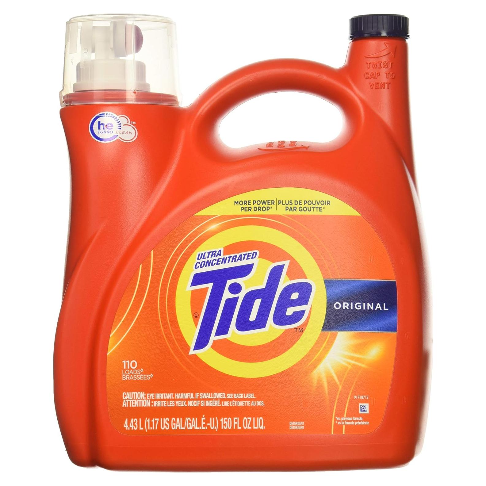 Detergente Tide Original 150 Oz (4.43L) Ultra Concentrado - 110 Cargas
