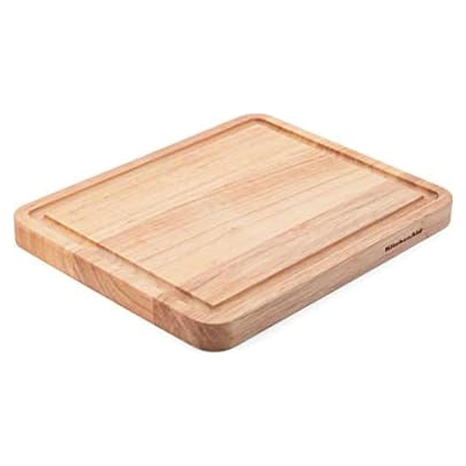 Tabla de Cortar KitchenAid Clásica Madera de Caucho 25.4x20.6cm
