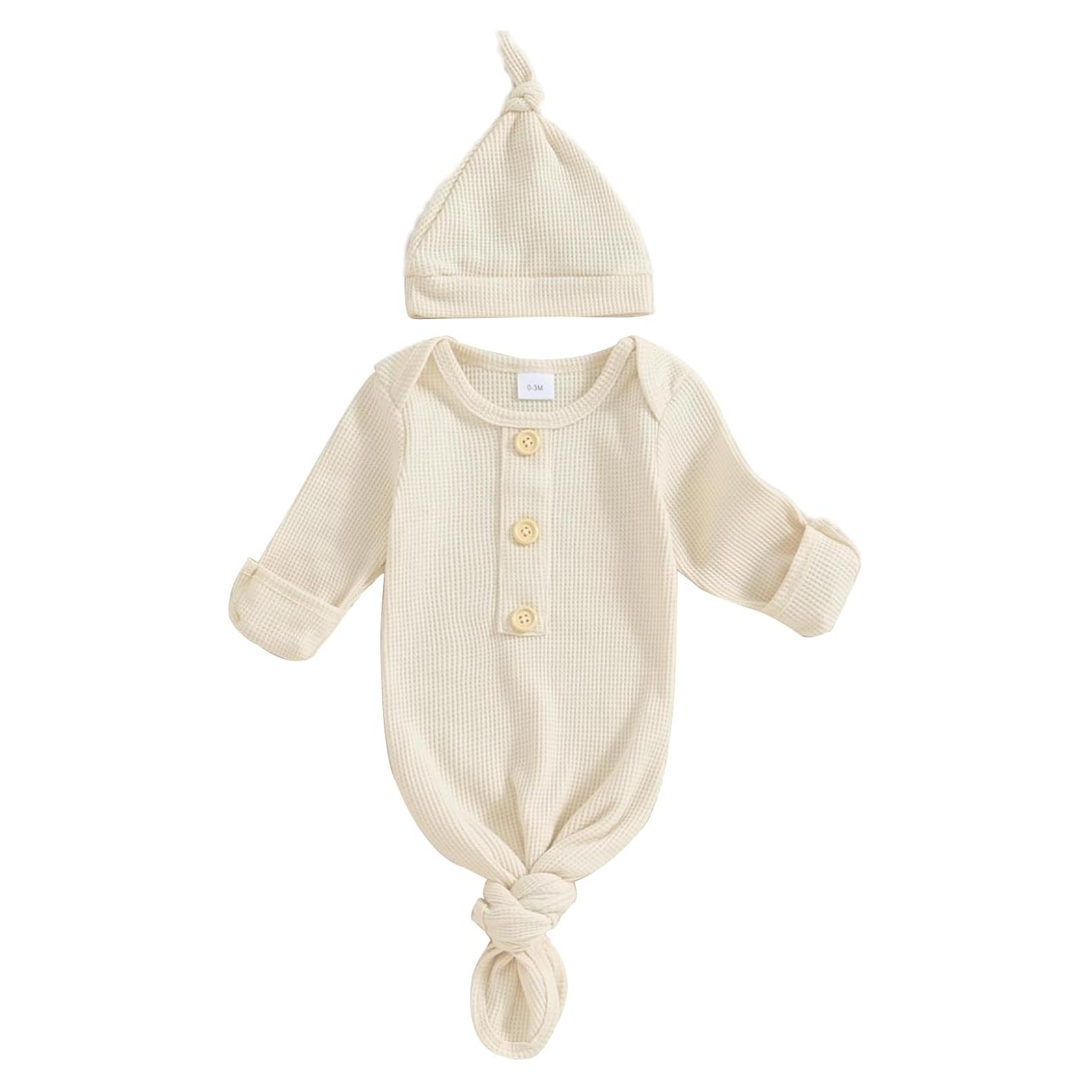 Conjunto de Pijama Anudado para Bebés BULINGNA 0-3 Meses