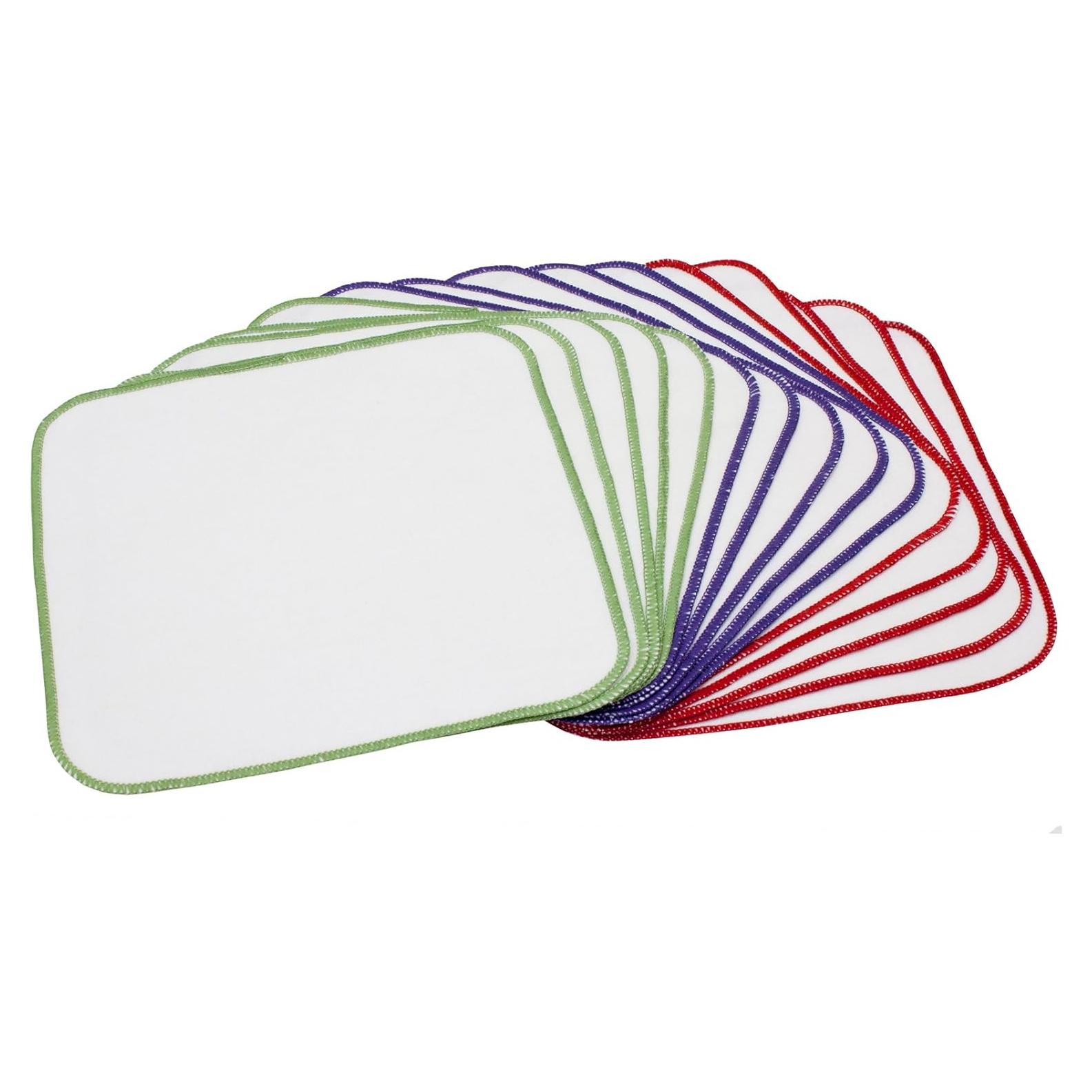 Toallitas de Tela OsoCozy 100% Algodón Reutilizables 15 Pzas