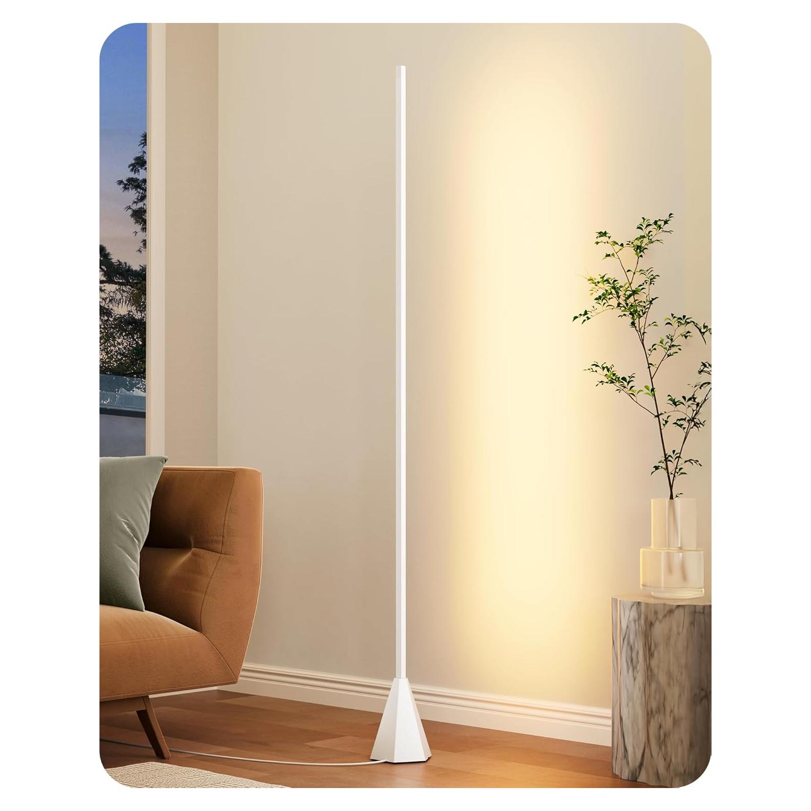 Lámpara de Pie LED EDISHINE HFLCC1A Regulable 12W Blanca