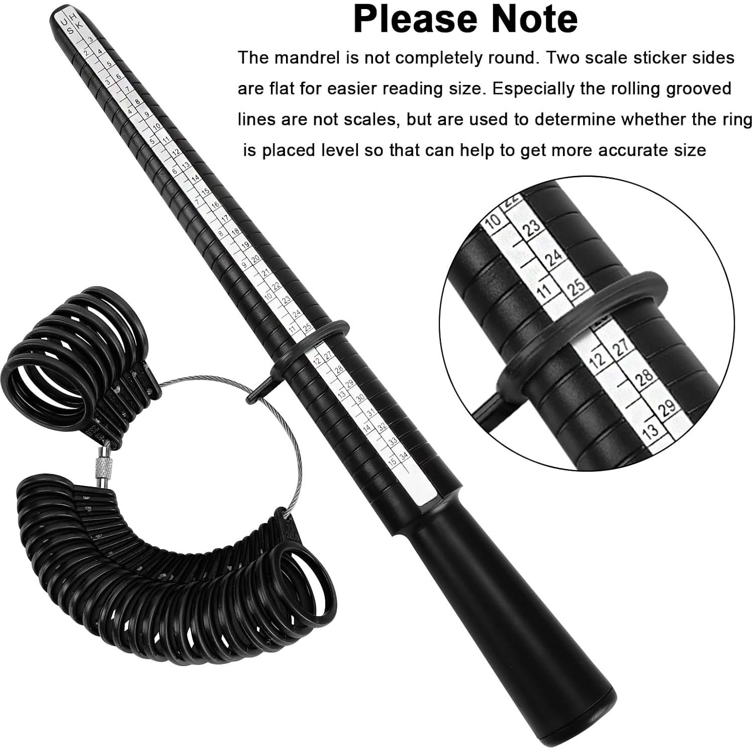 Kit Medidor de Tamaño de Anillo Accmor con Cintas