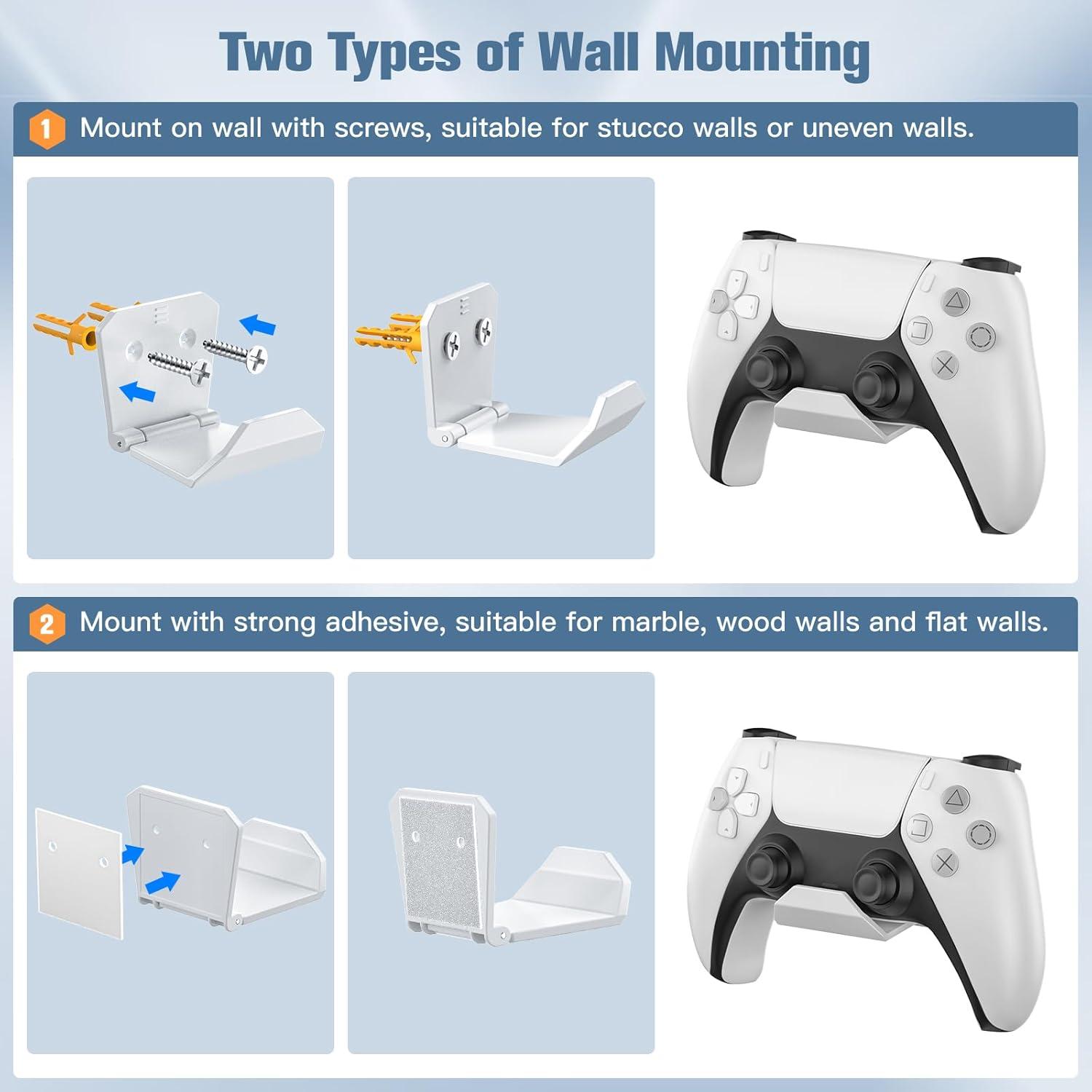 Soporte de Pared KUNSLUCK para 6 Controladores y Auriculares