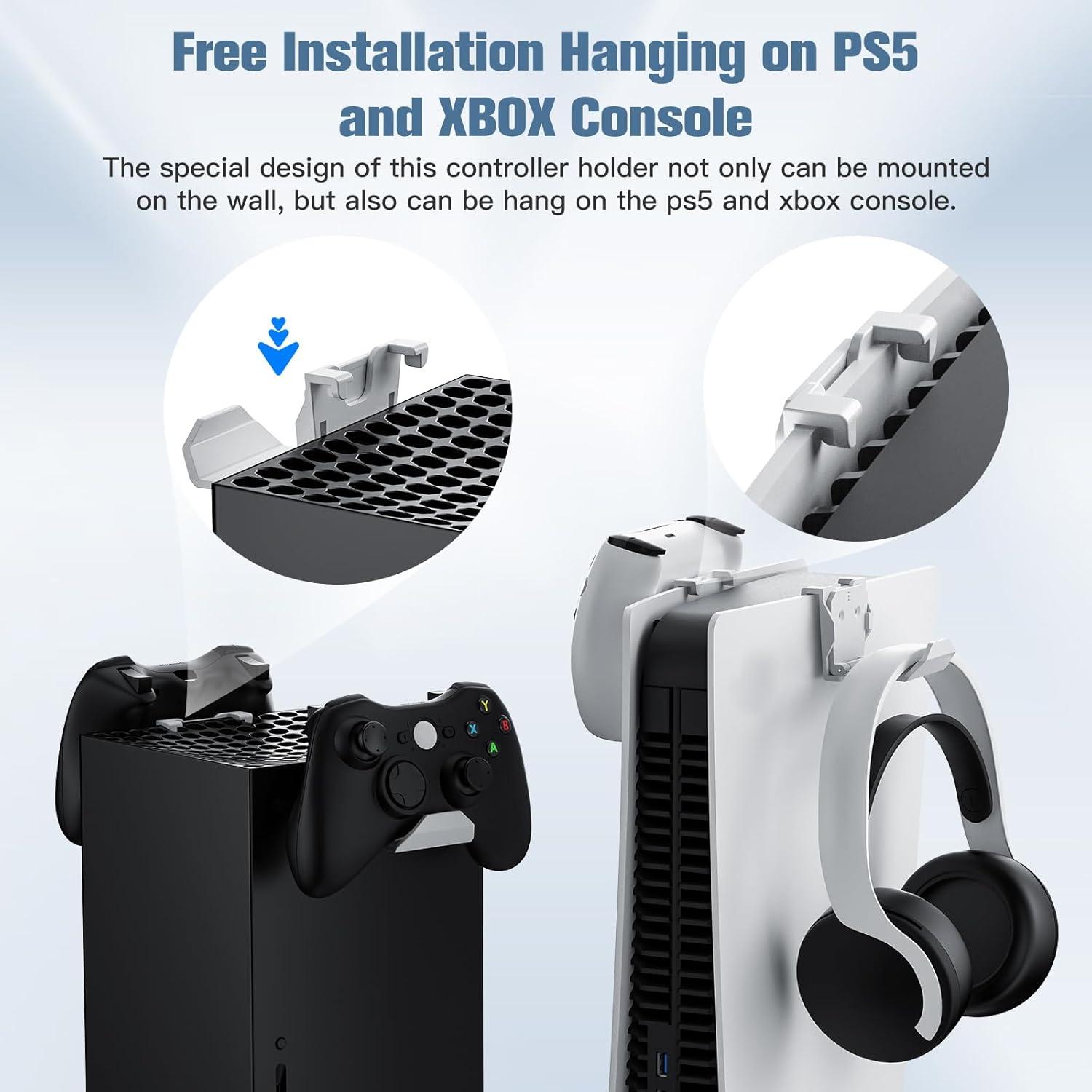 Soporte de Pared KUNSLUCK para 6 Controladores y Auriculares