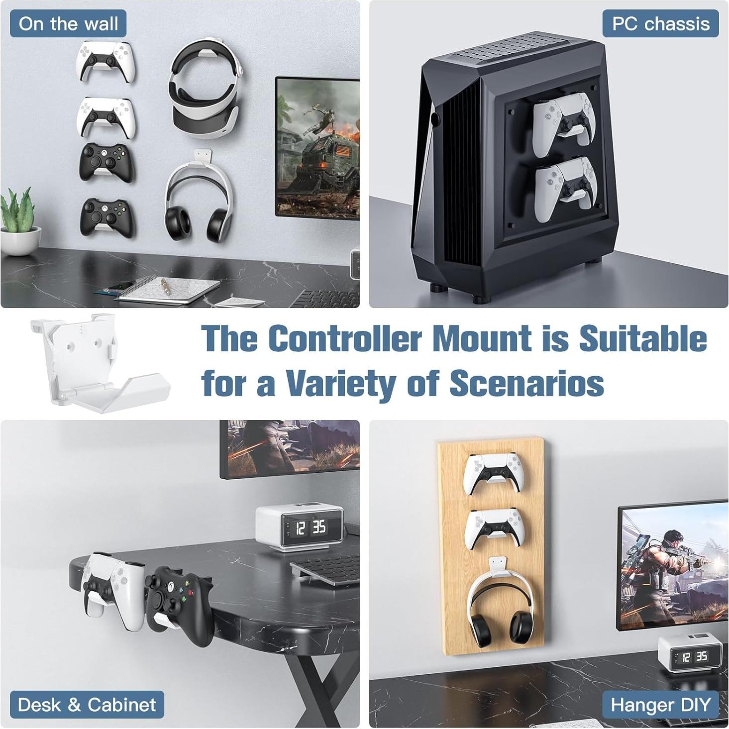 Soporte de Pared KUNSLUCK para 6 Controladores y Auriculares