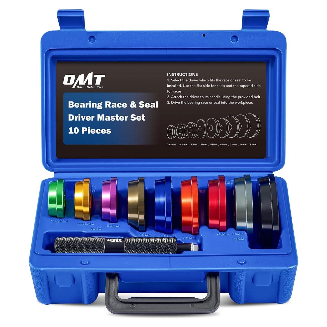 Kit de Prensa de Rodamientos Orion Motor Tech 10 Piezas