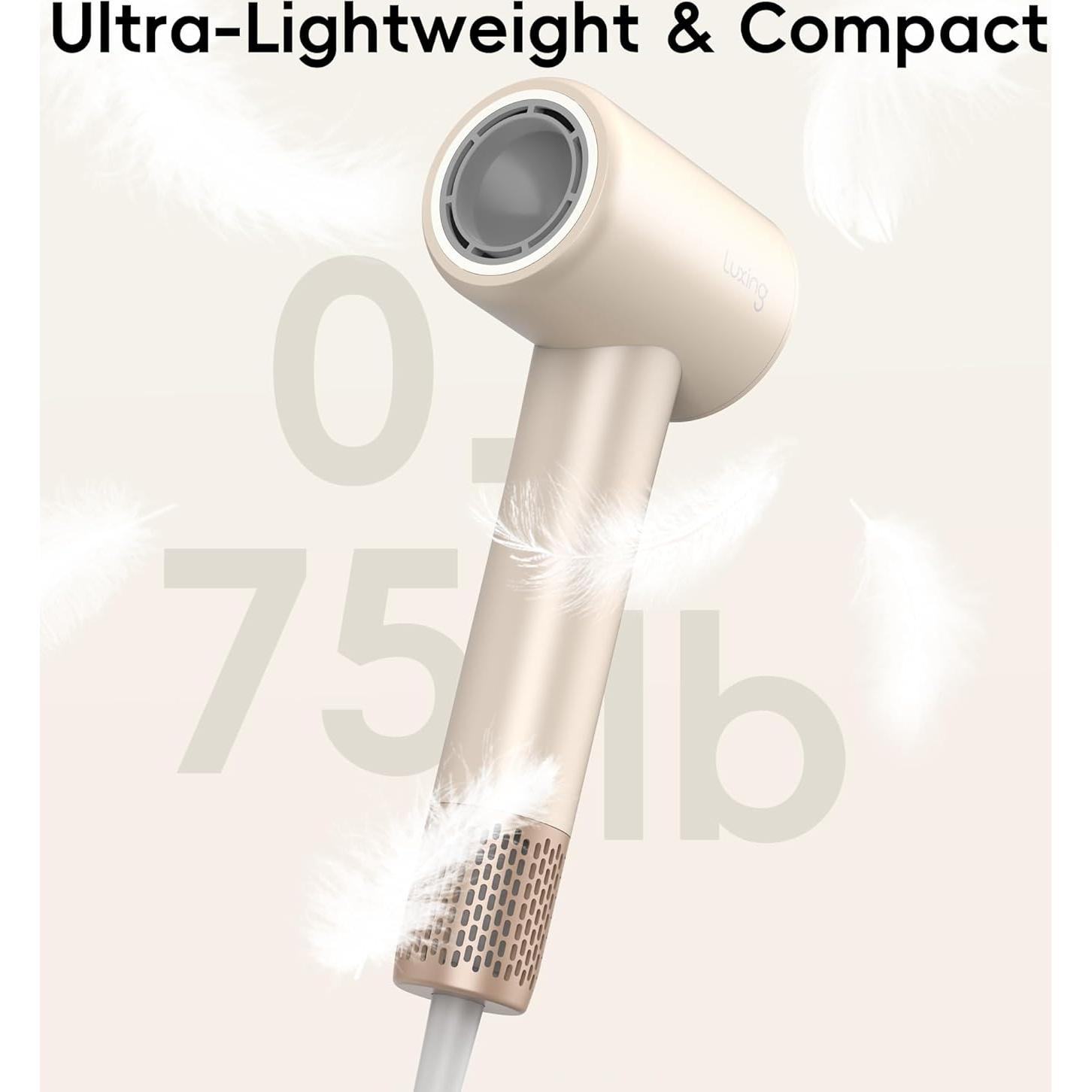 Secador de Pelo Luxing TurboLux 1500W Iones Negativos Crema