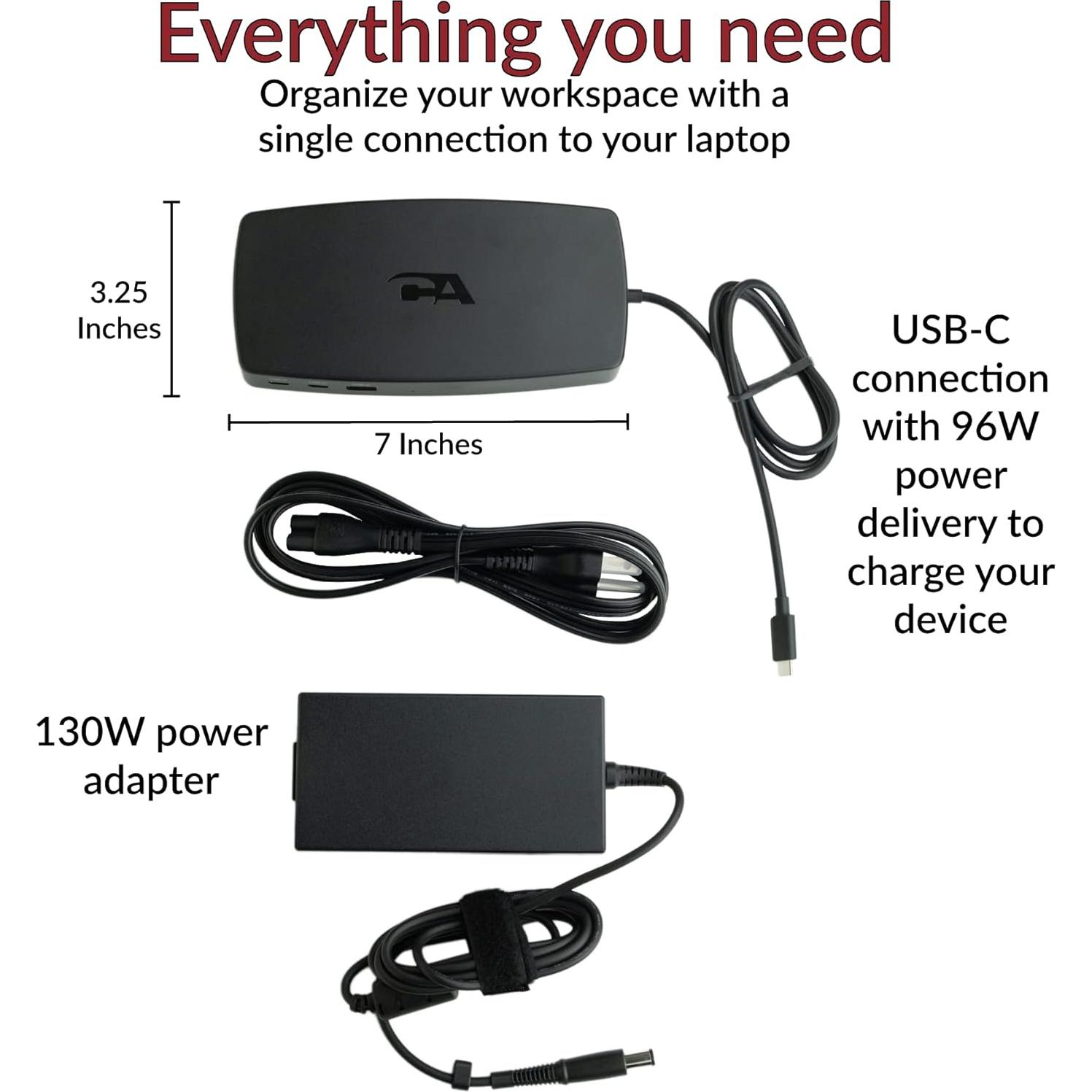 Estación de Acoplamiento USB-C Cyber Acoustics DS-6000 4K