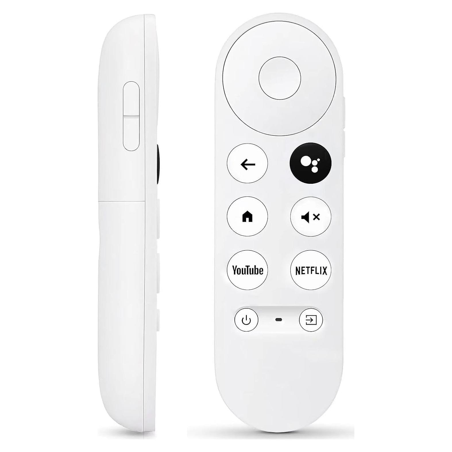 Control Remoto de Voz AieSHOP para Google Chromecast 4K Nieve