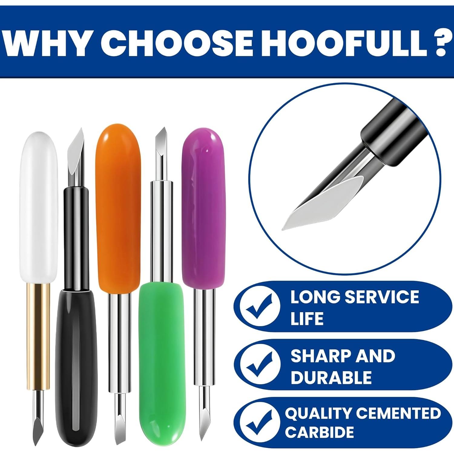 HOOFULL Kit de Cuchillas 55 Piezas para Cricut Explore/Maker