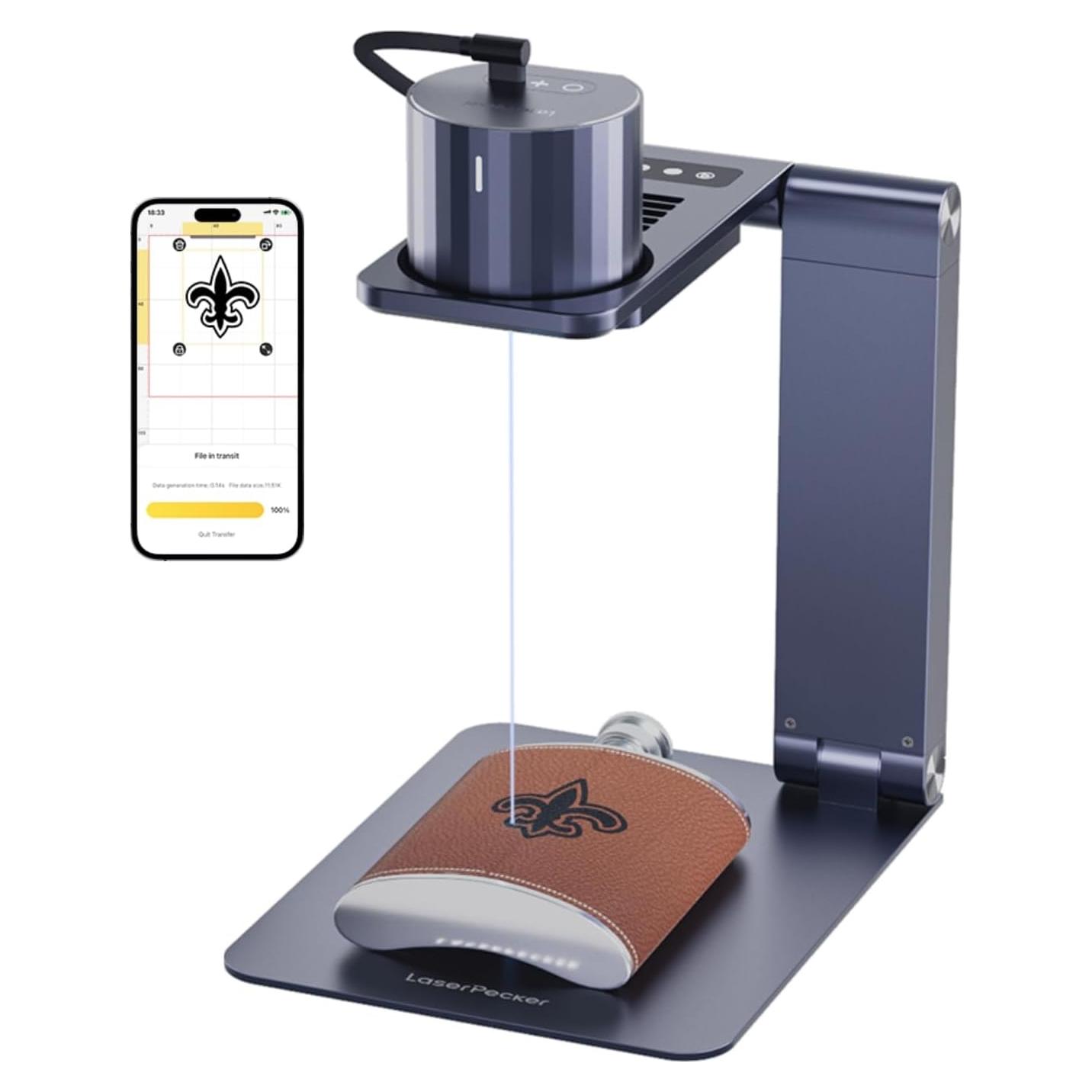 Grabador láser portátil LaserPecker LP1 Pro para madera y cuero