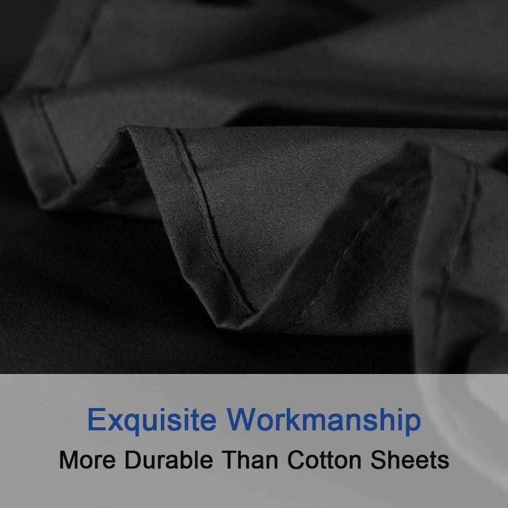 Juego de Sábanas Doble SONORO KATE Microfibra 1700 Hilos Negro