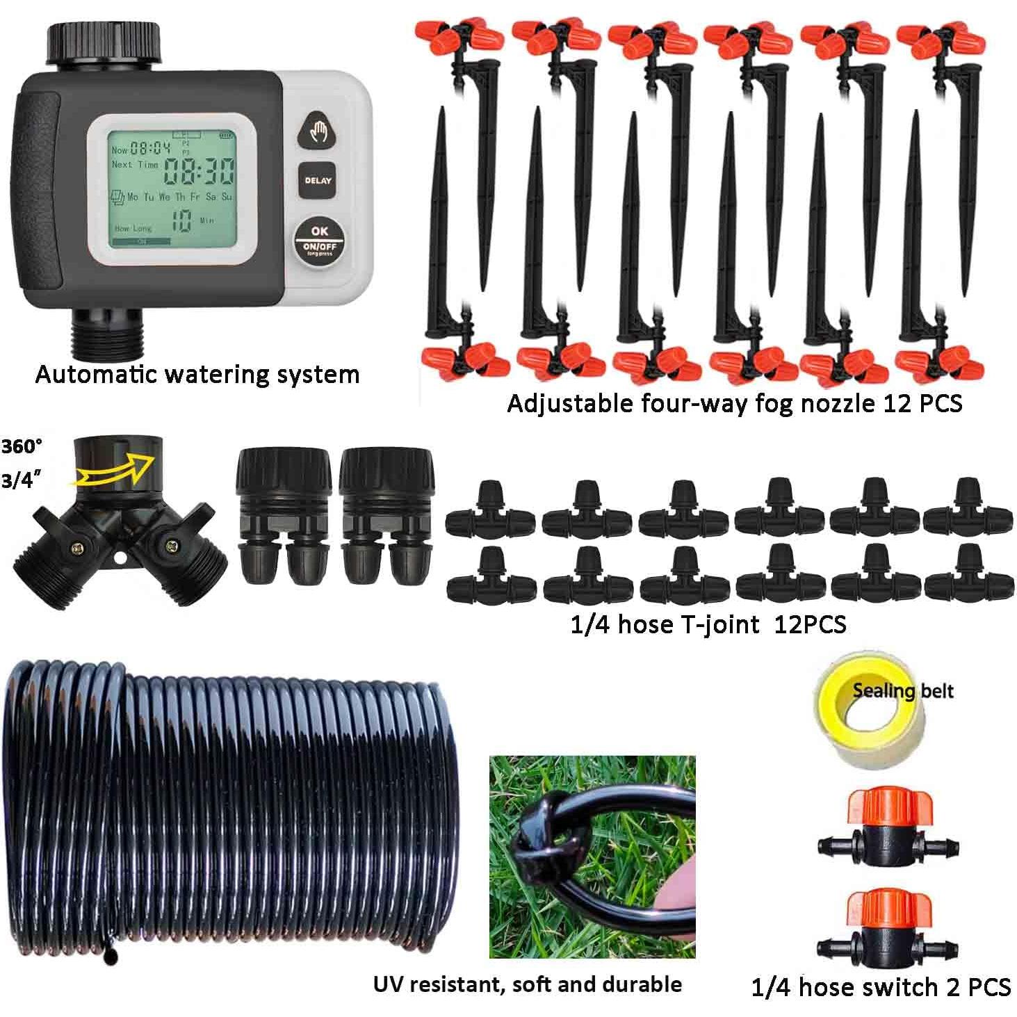 Kit de Riego por Goteo Automático FesmTek1 19.5m con Temporizador